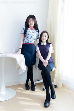 物恋传媒 No.2232 恬恬&樱桃 -皮鞋、厚黑丝、裸足、空姐制服