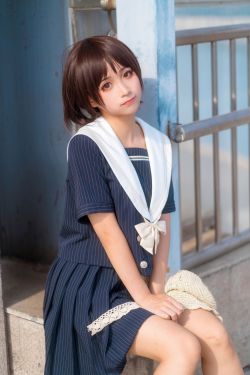 [喵糖映画] JKL.024  桜桃喵  深蓝JK制服