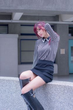 廖挺伶/Kila晶晶《超短裙+长靴街拍》