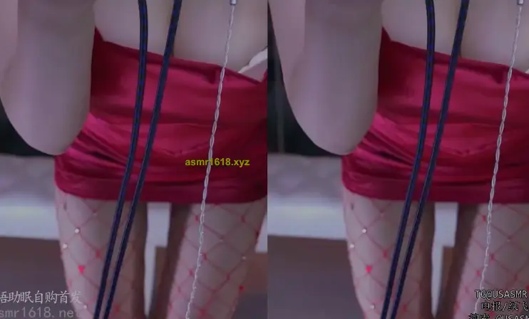 苏苏火箭红丝网袜双人舔耳