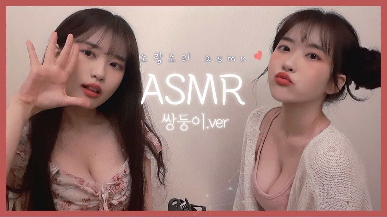 韩国ASMR主播 吃东西的声音双人双重享受
