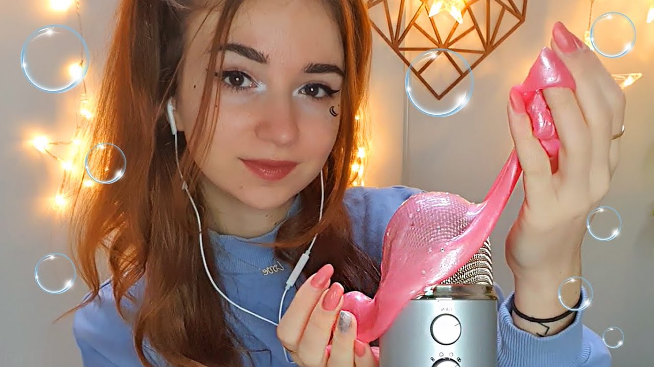 ASMR Triggers 我让你去海边旅行（慕斯、史莱姆、刷子）法语