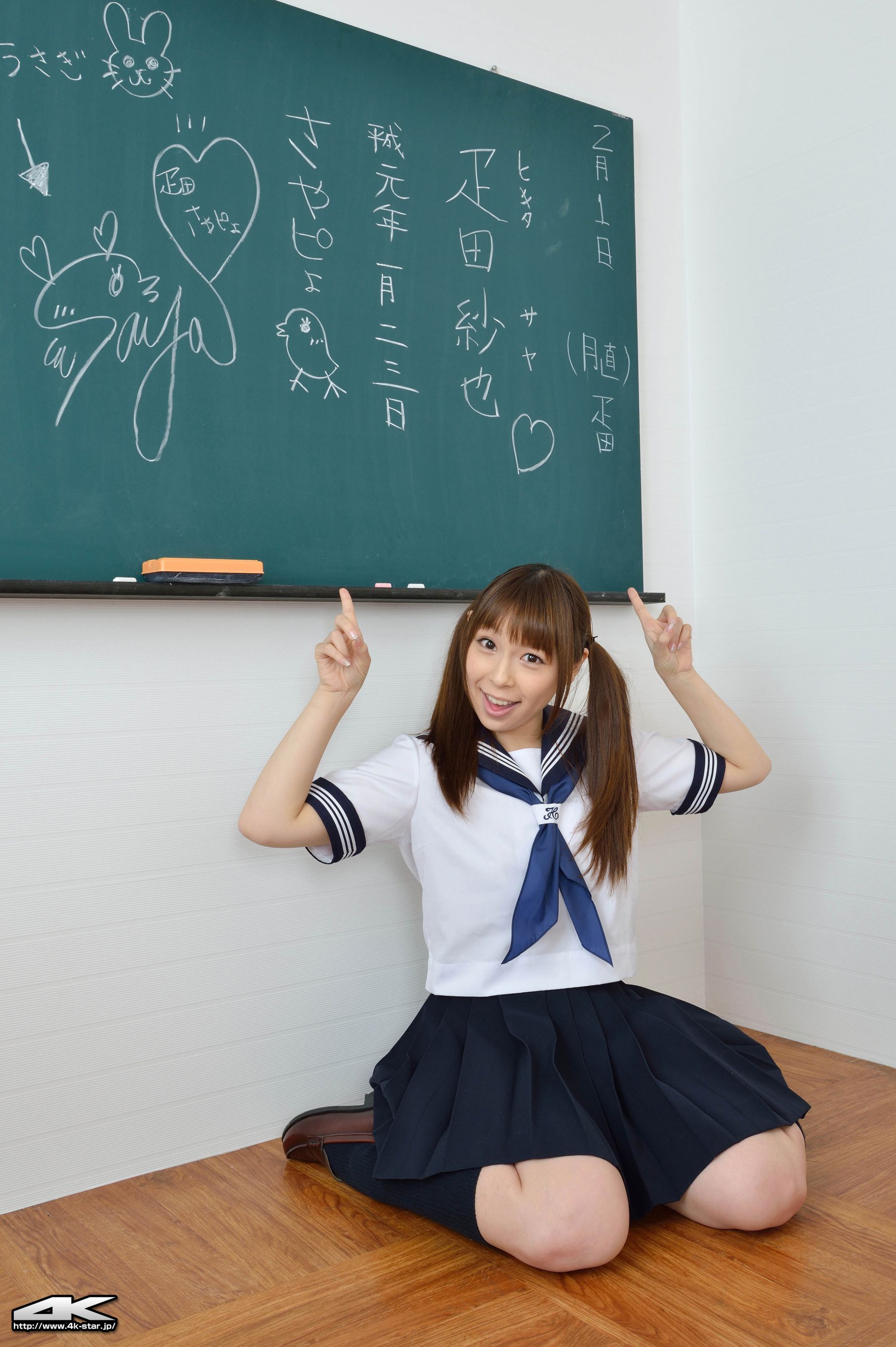 [4K-STAR] NO.00134 疋田紗也 School Girl 教室学生装_第4张