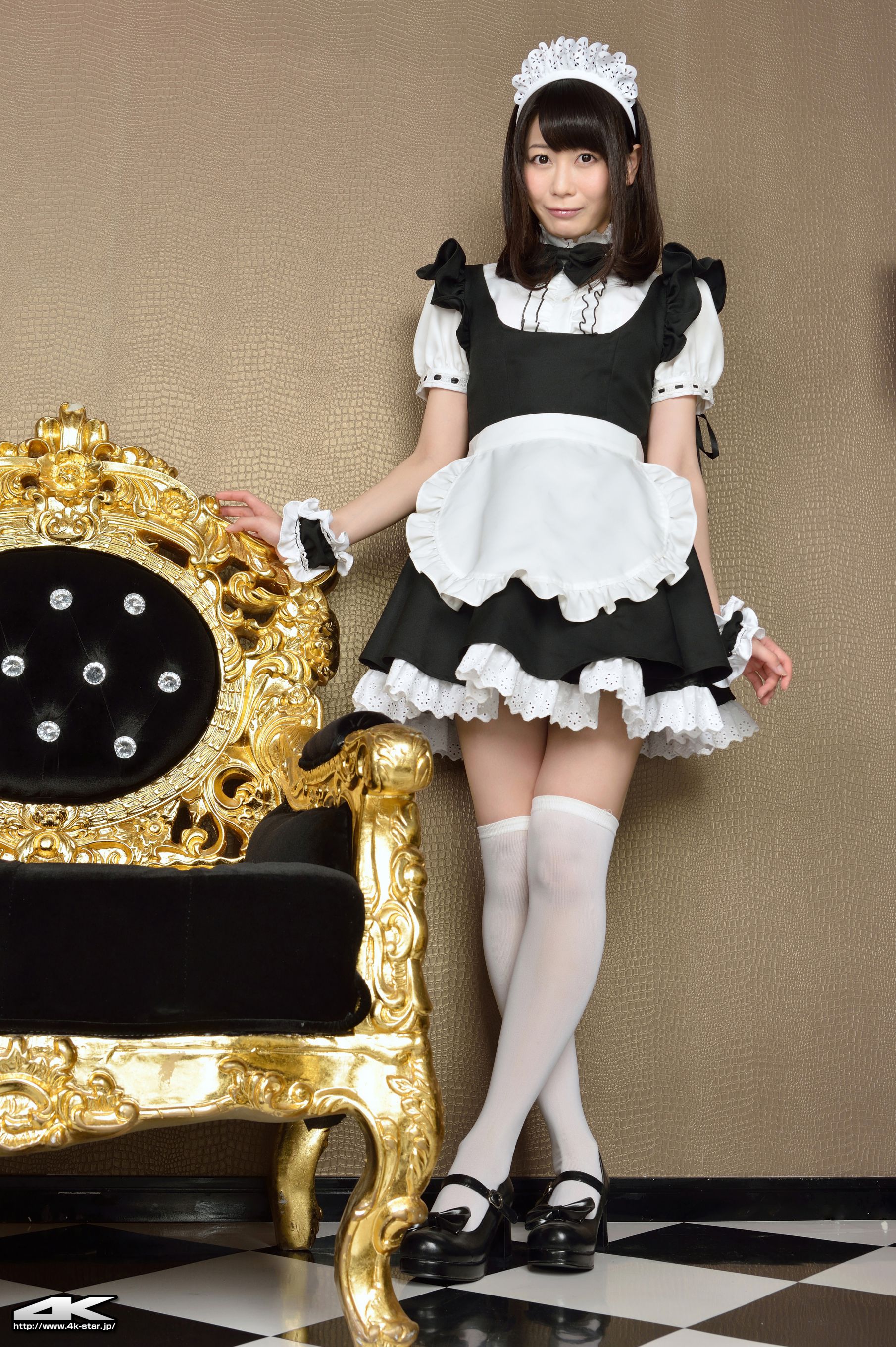 [4K-STAR] NO.00184 桜のどか Maid Costume 白丝女仆_第2张