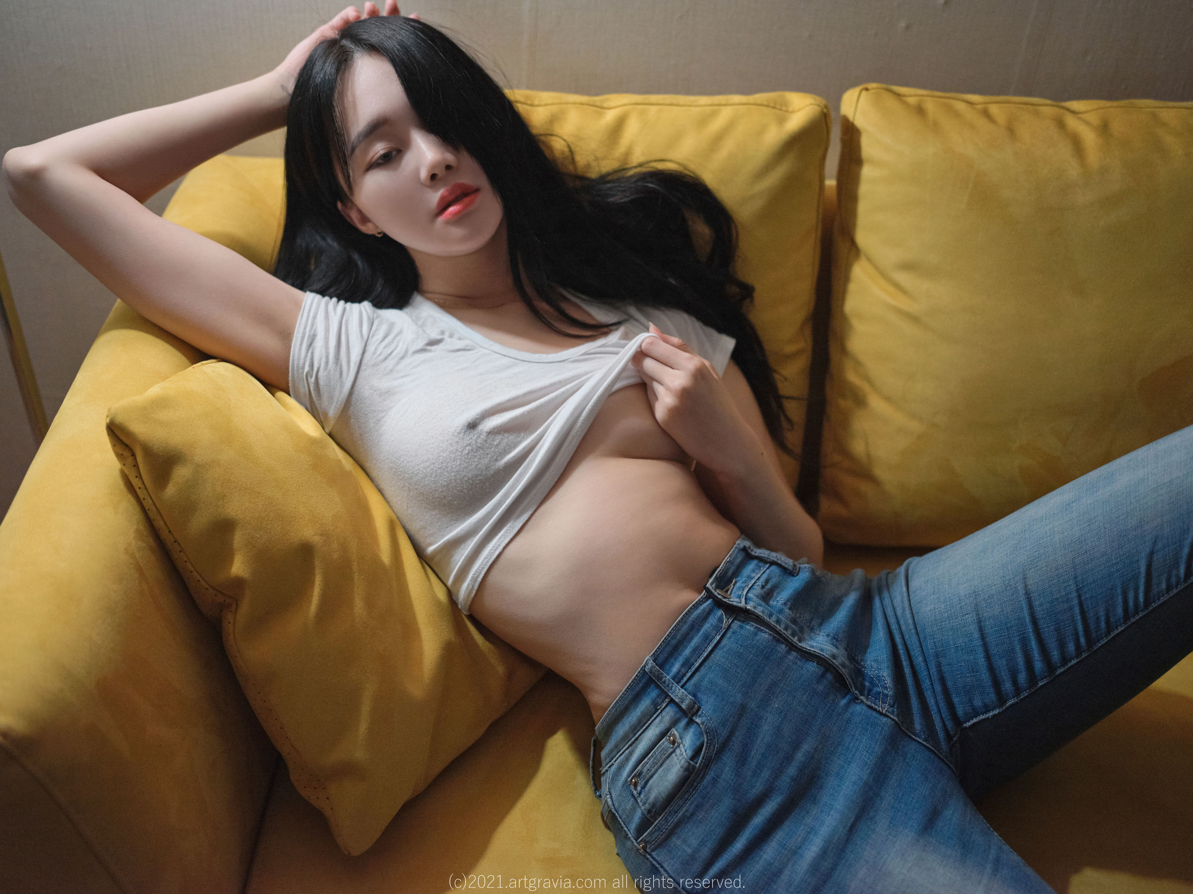 [ARTGRAVIA] VOL.244 Inah - 紧身牛仔裤的诱惑_第5张