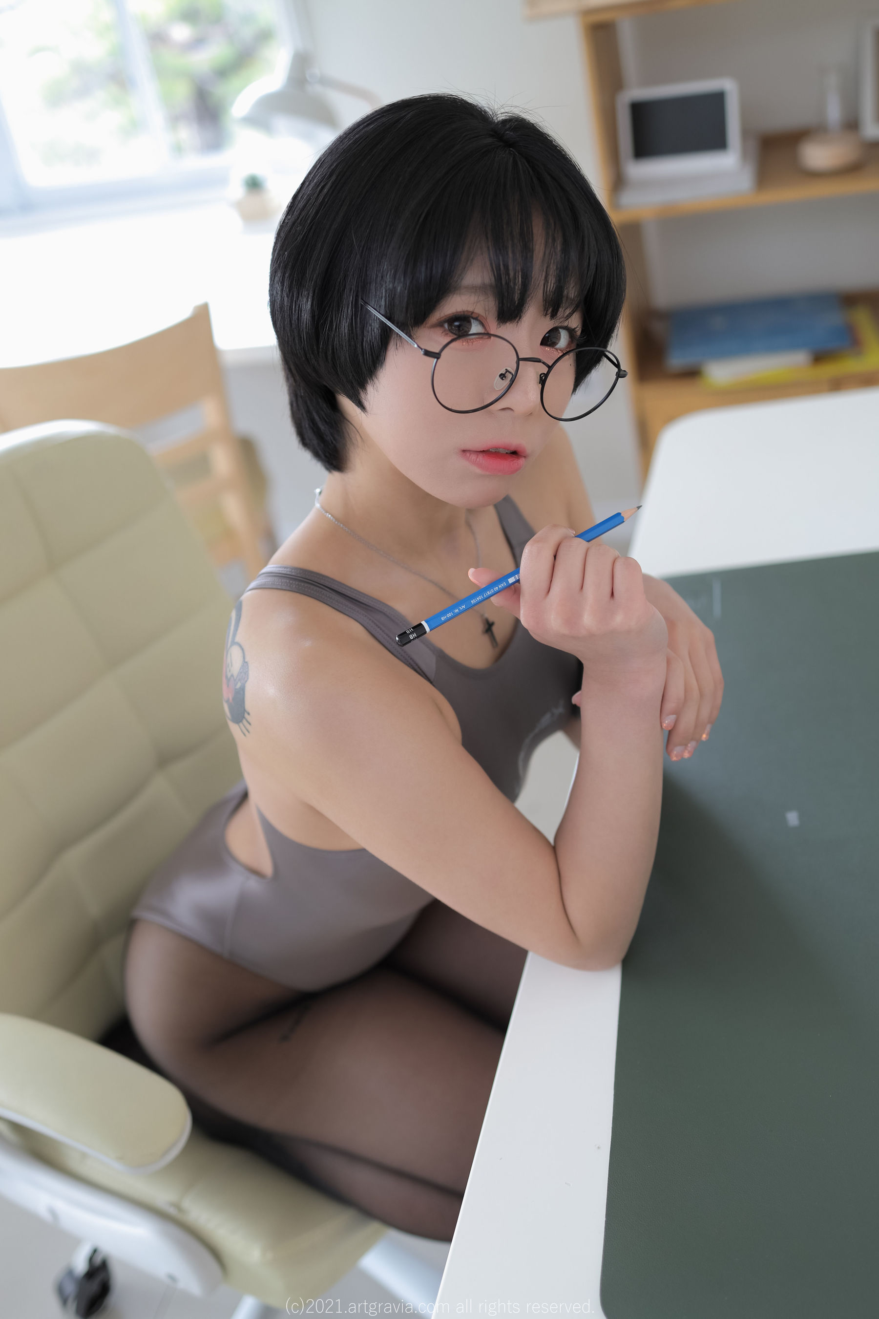 [ARTGRAVIA] VOL.263 Maruemon - 眼镜妹_第4张