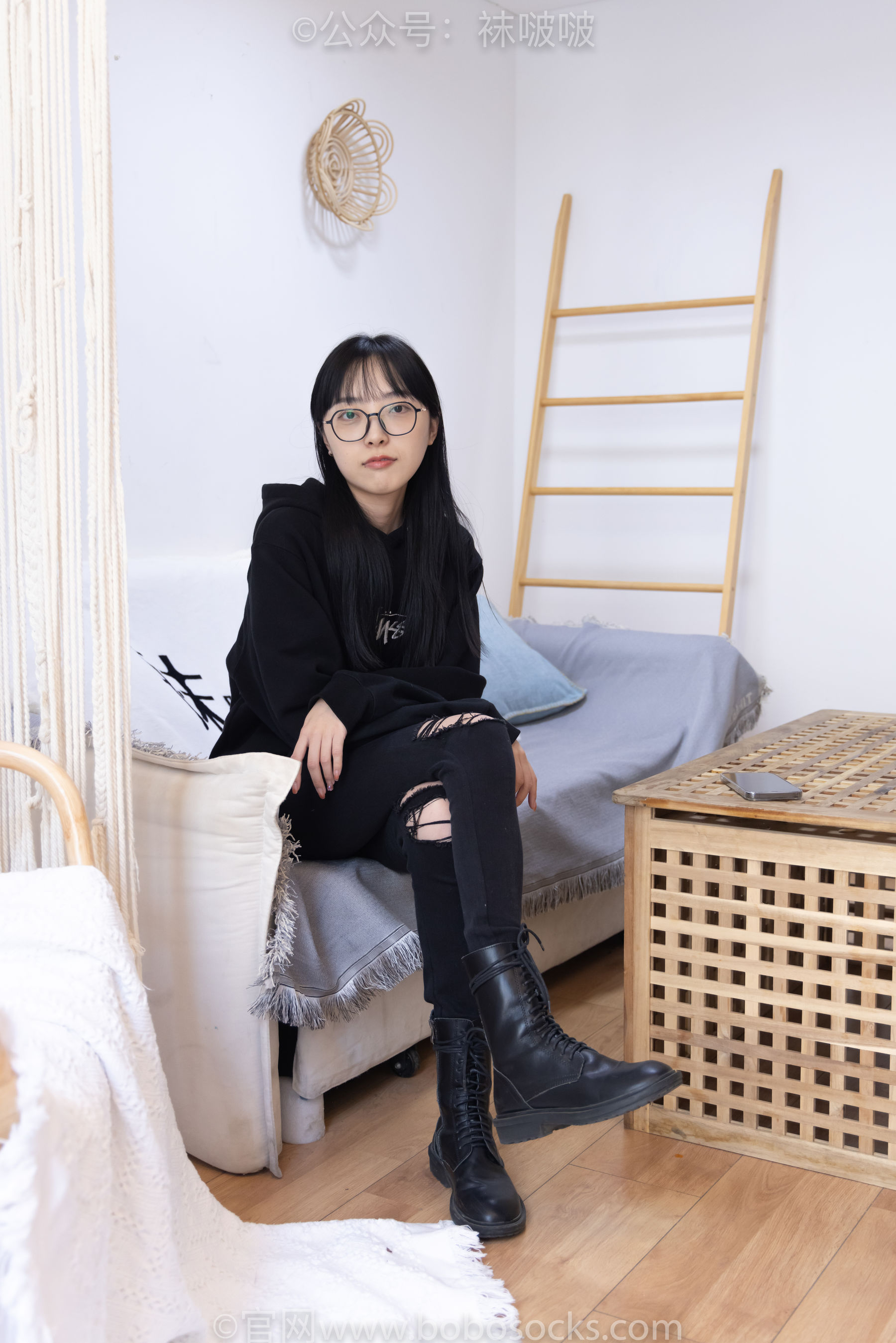 BoBoSocks袜啵啵 No.061 稚予-短靴、白棉袜、裸足_第5张