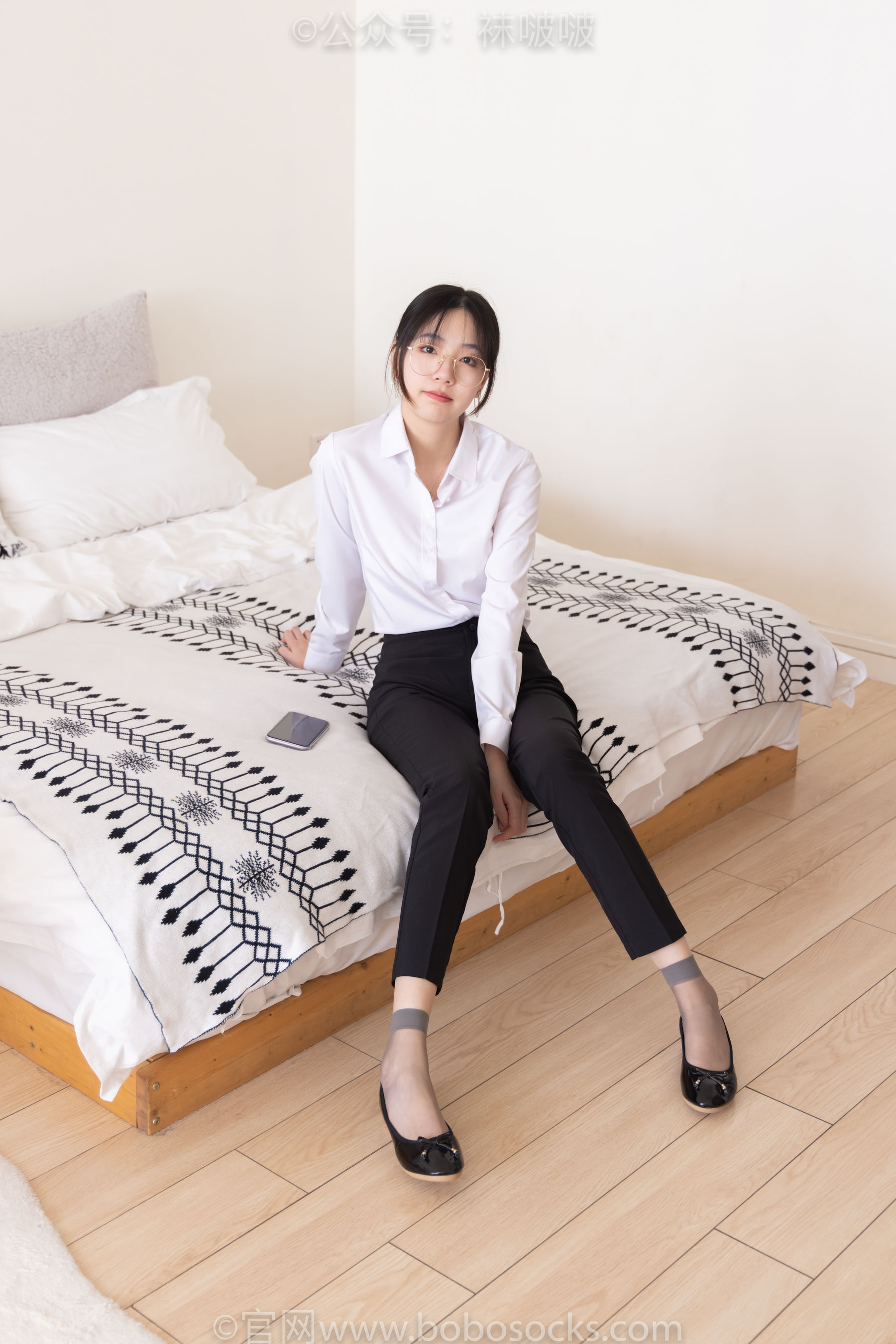 BoBoSocks袜啵啵 No.085 小甜豆-平底鞋、短灰丝、短肉丝_第5张