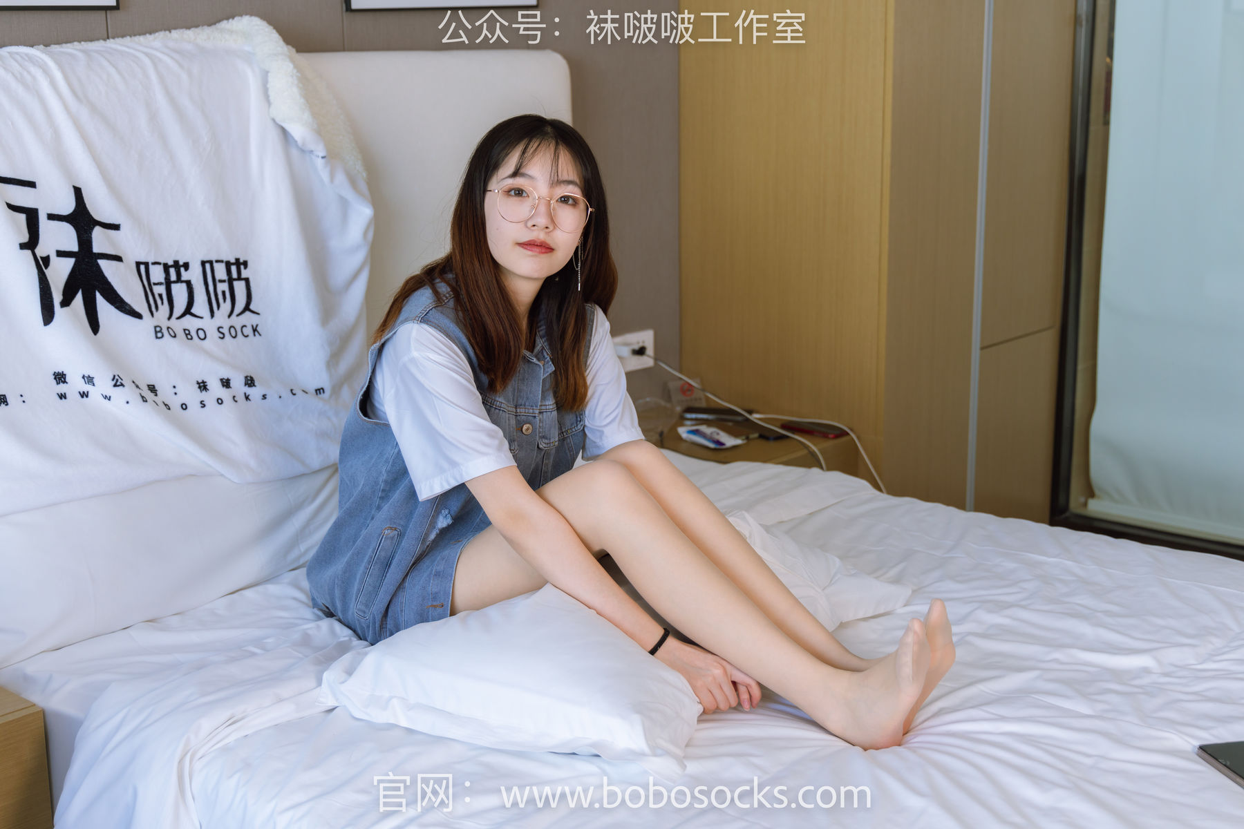 BoBoSocks袜啵啵 No.123 小甜豆-板鞋、白棉袜、肉丝_第4张
