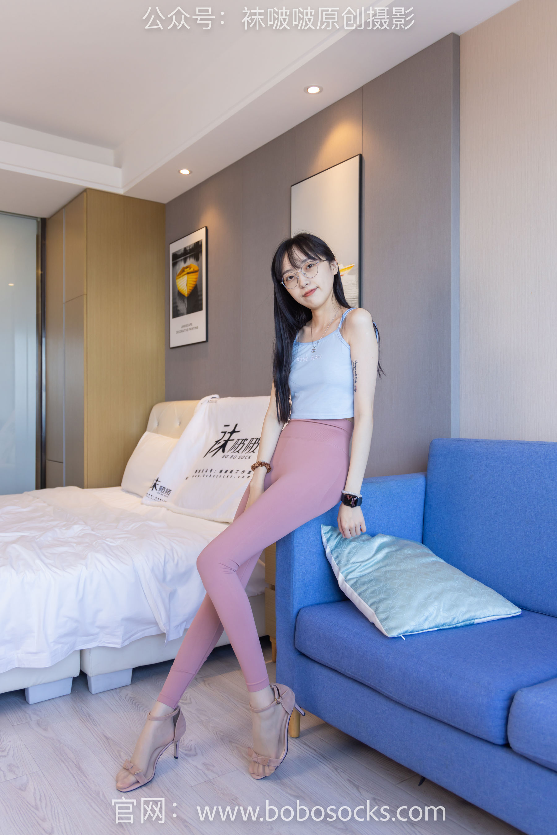 BoBoSocks袜啵啵 No.140 稚予-高跟鞋、瑜伽裤裤里丝、肉丝、黑丝_第1张