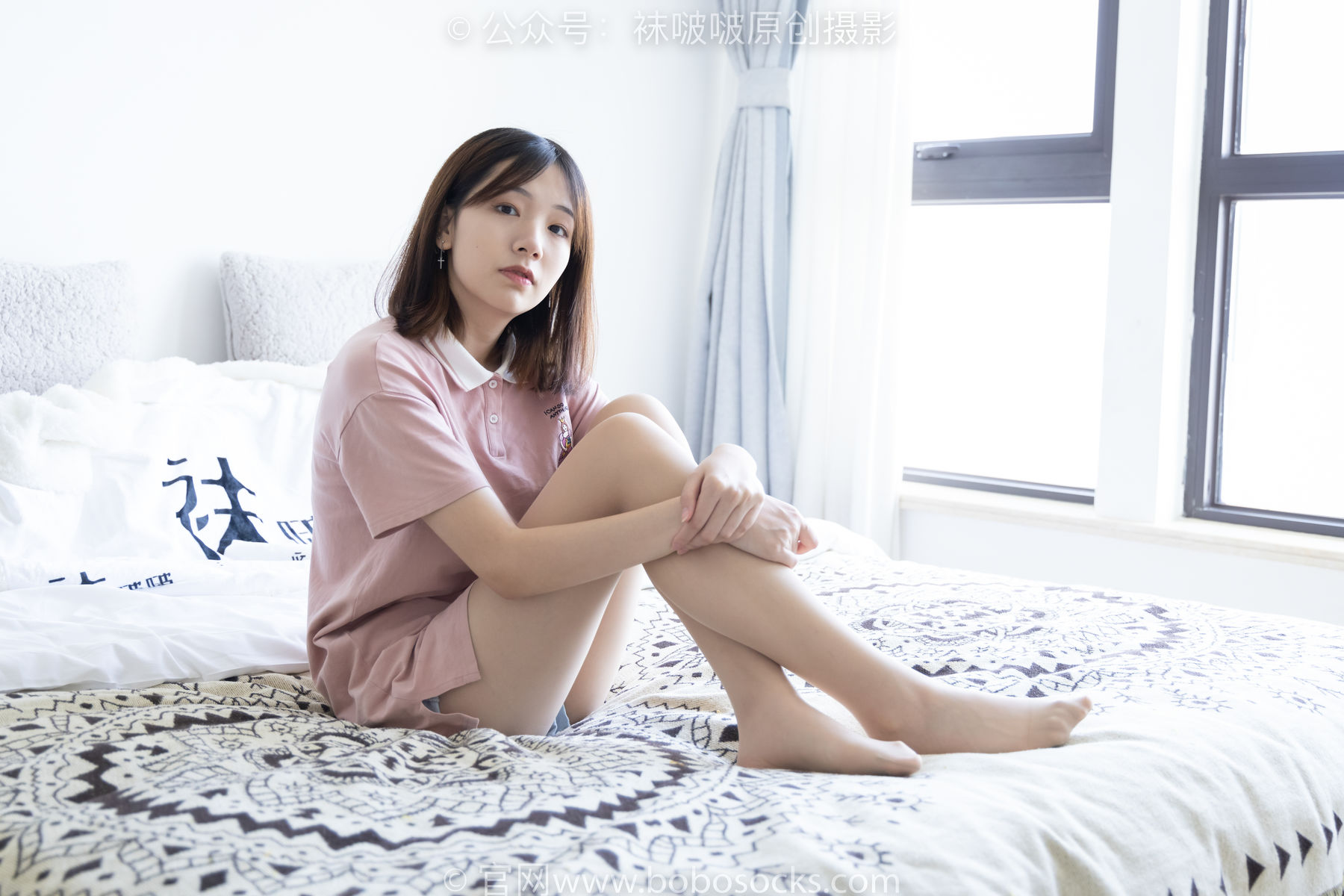 BoBoSocks袜啵啵 No.163 小甜豆-空军一号板鞋、白棉袜、肉丝_第4张