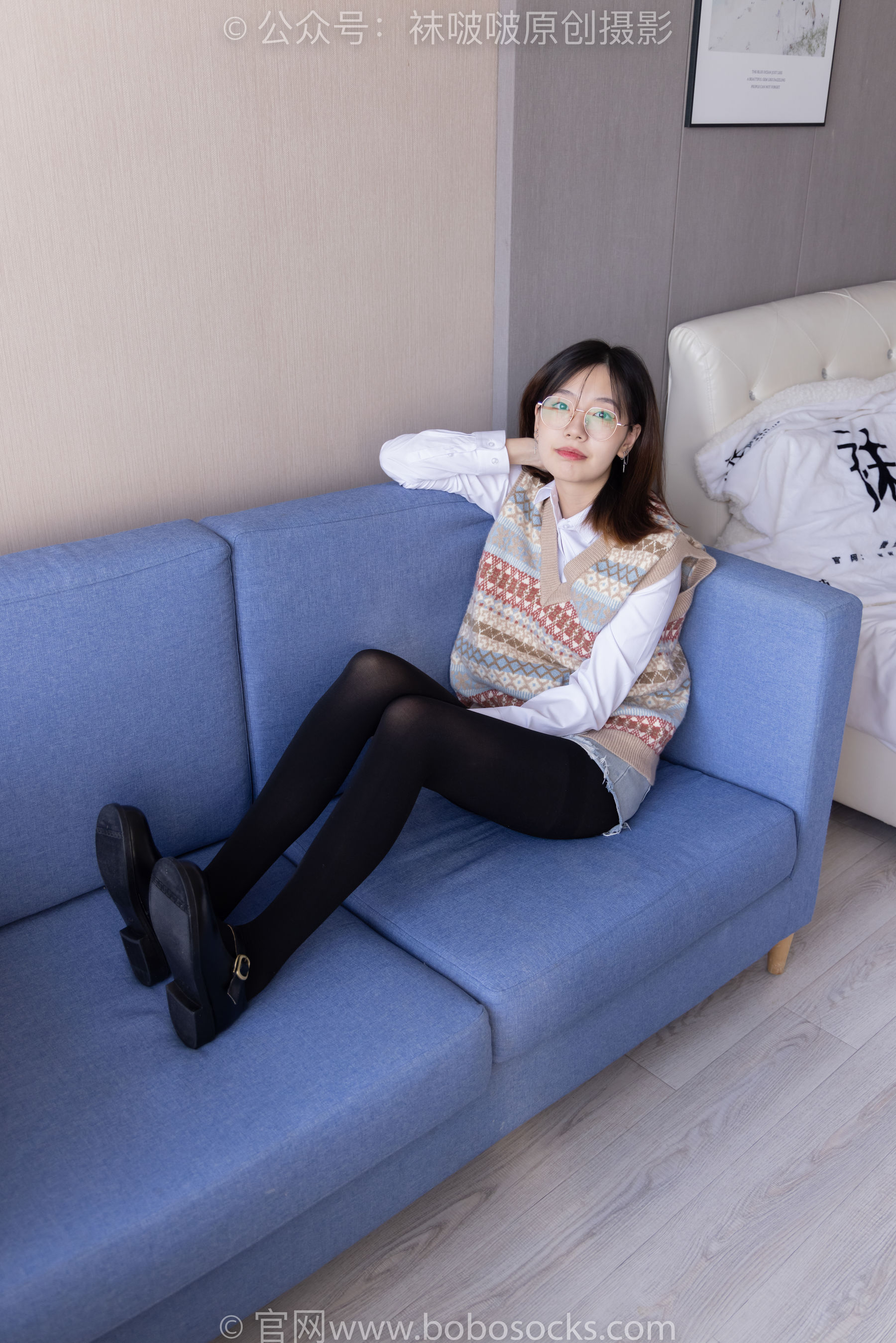 BoBoSocks袜啵啵 No.169 小甜豆-黑皮鞋、厚黑丝、厚肉丝_第2张