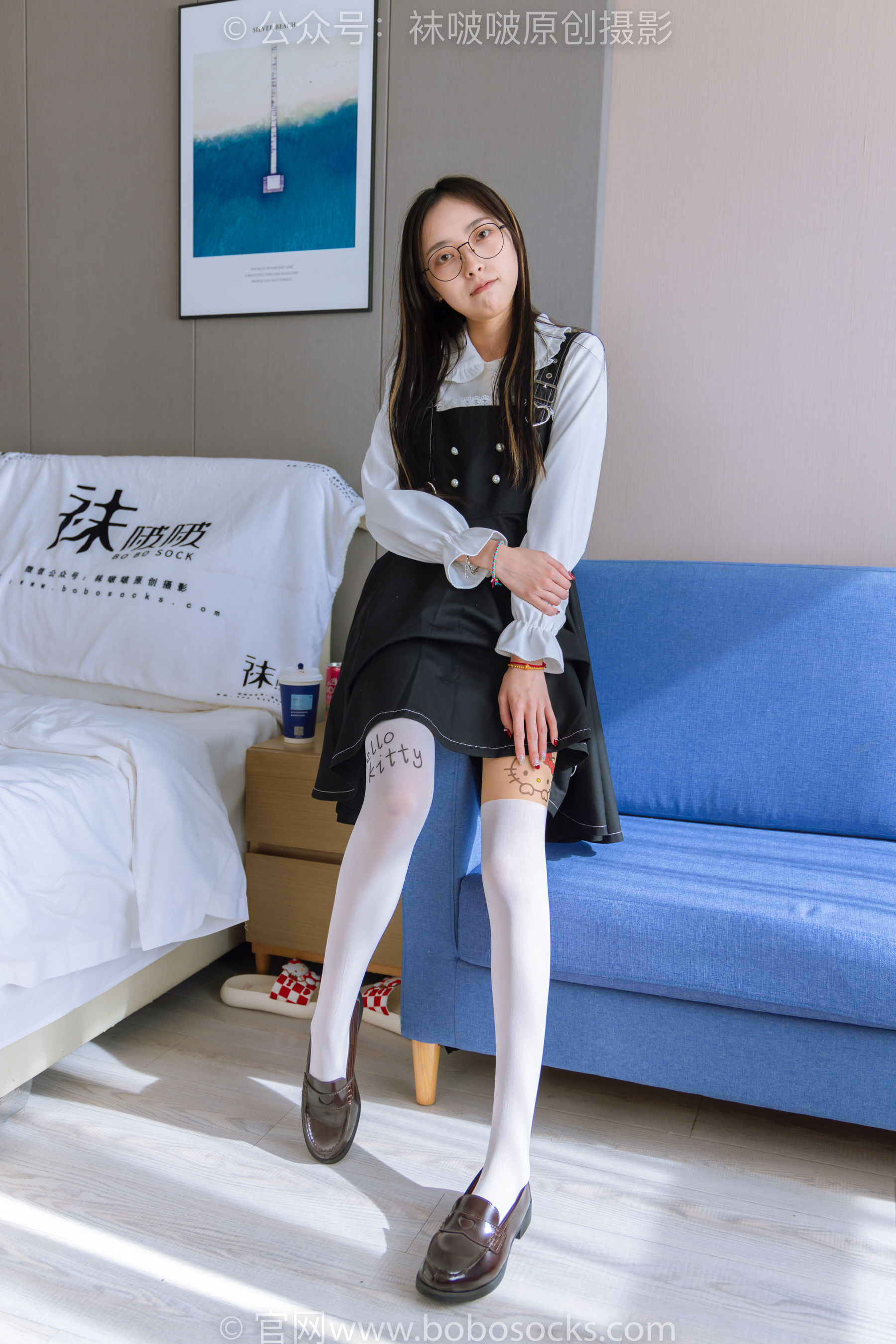 BoBoSocks袜啵啵 No.177 稚予-皮鞋、厚白丝（脚底猫爪印款）_第1张