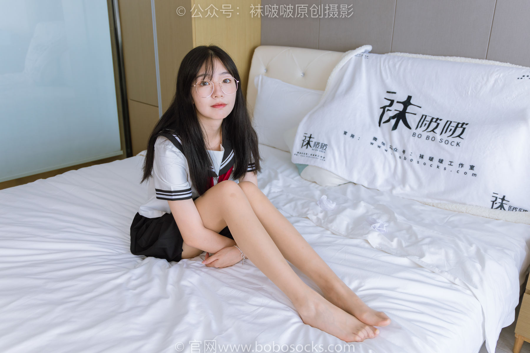BoBoSocks袜啵啵 No.197 小甜豆-皮鞋、短白丝、肉丝、jk制服_第3张