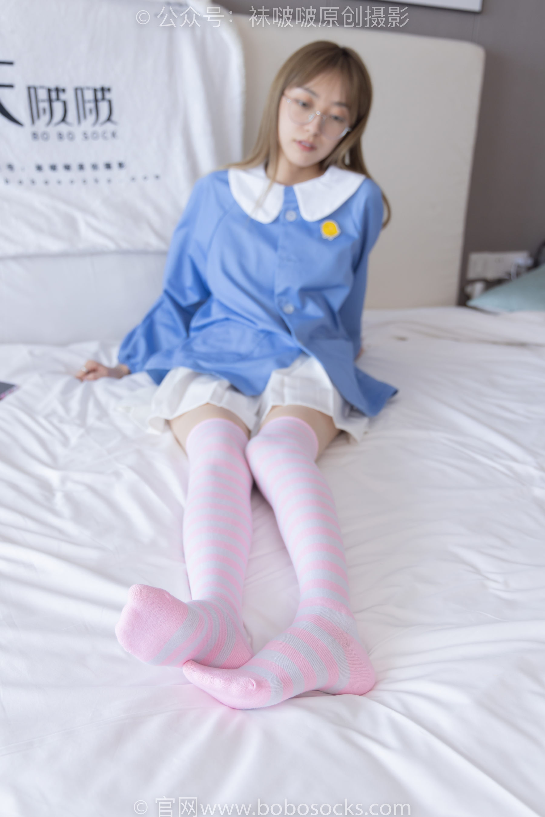 BoBoSocks袜啵啵 No.229 稚予-板鞋、皮鞋、两双大腿袜_第1张