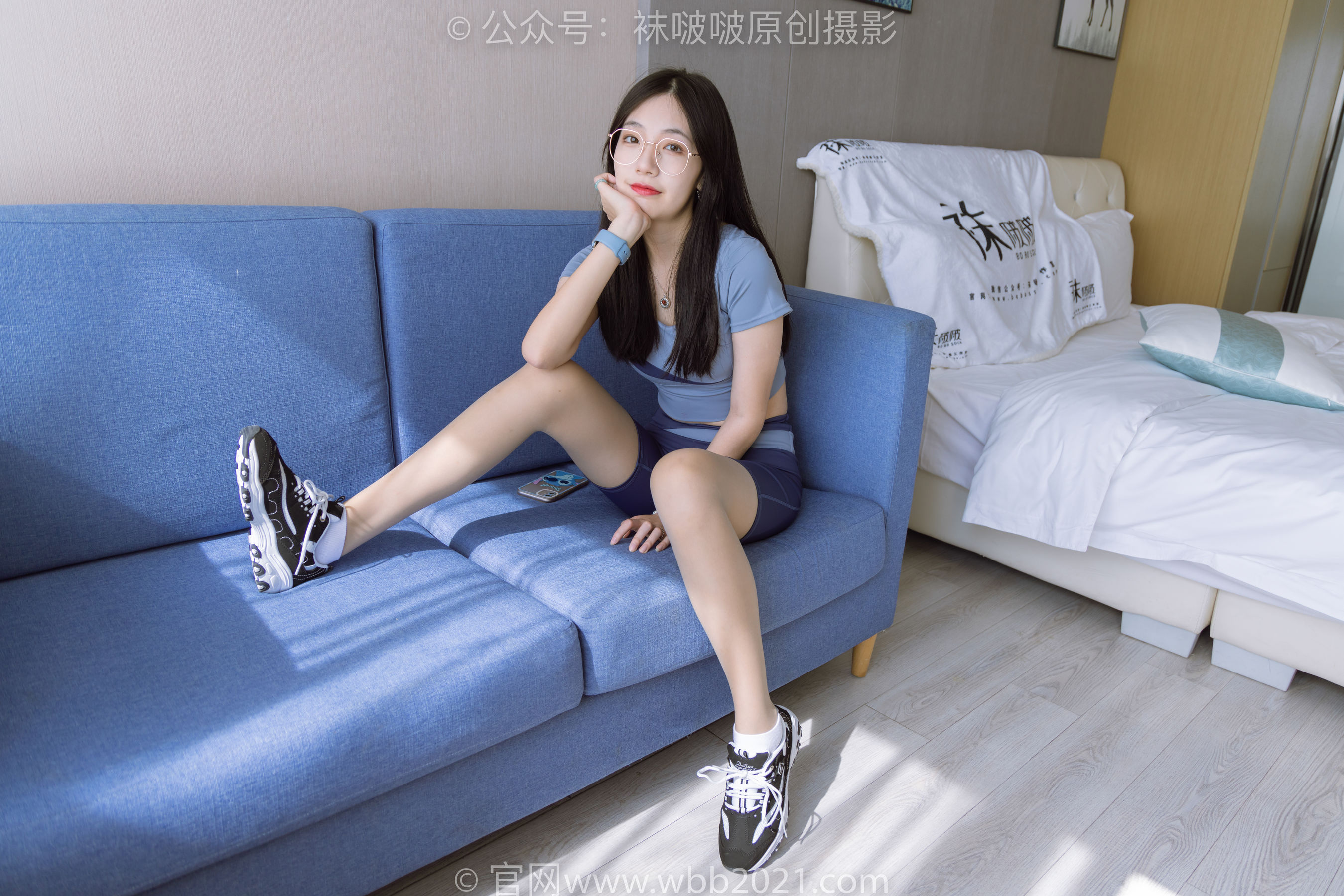 BoBoSocks袜啵啵 No.269 小甜豆 -运动鞋、白棉袜、灰丝、瑜伽裤裤里丝_第1张