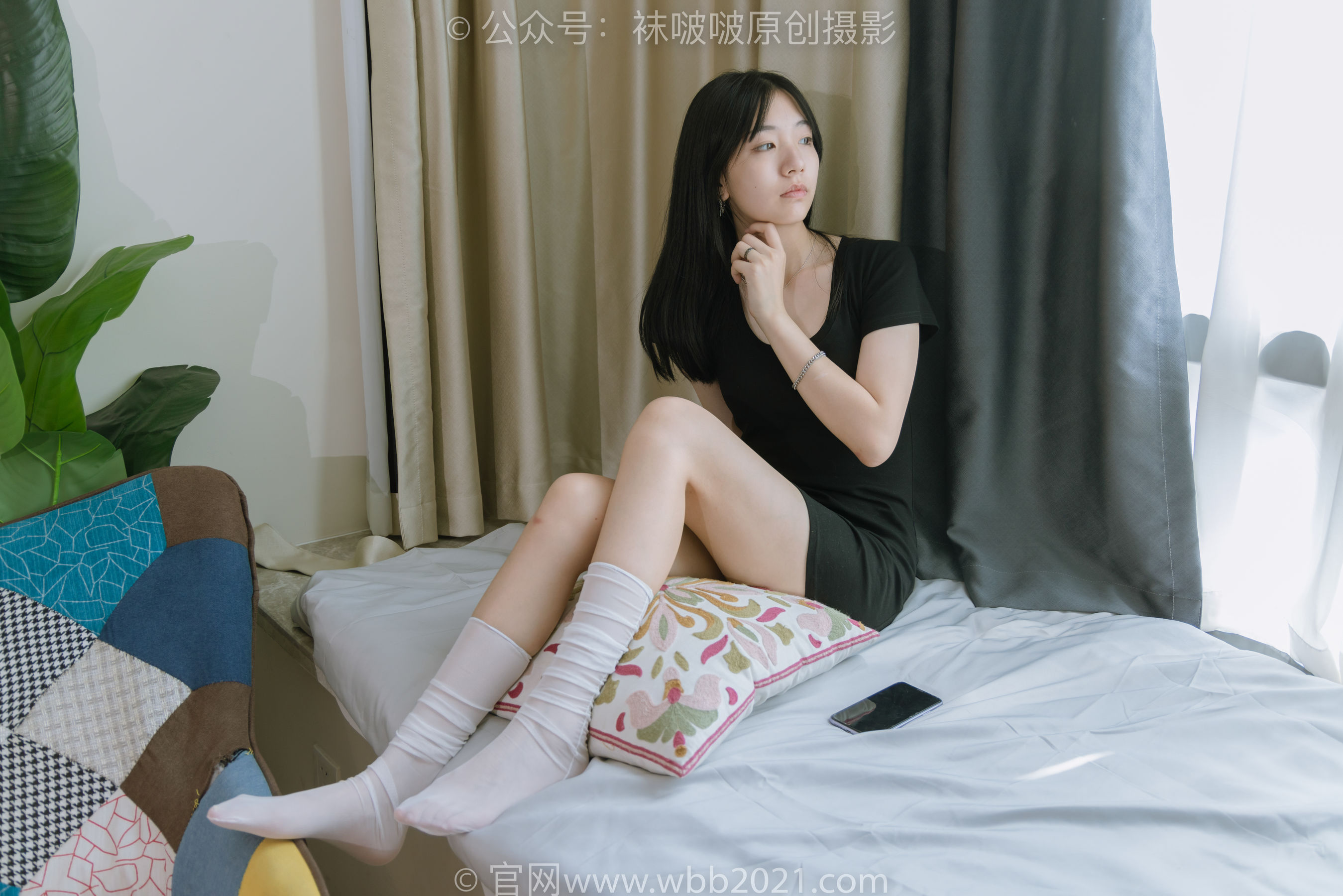 BoBoSocks袜啵啵 No.363 小甜豆 -两双平底鞋、黑色船袜、裸足_第5张