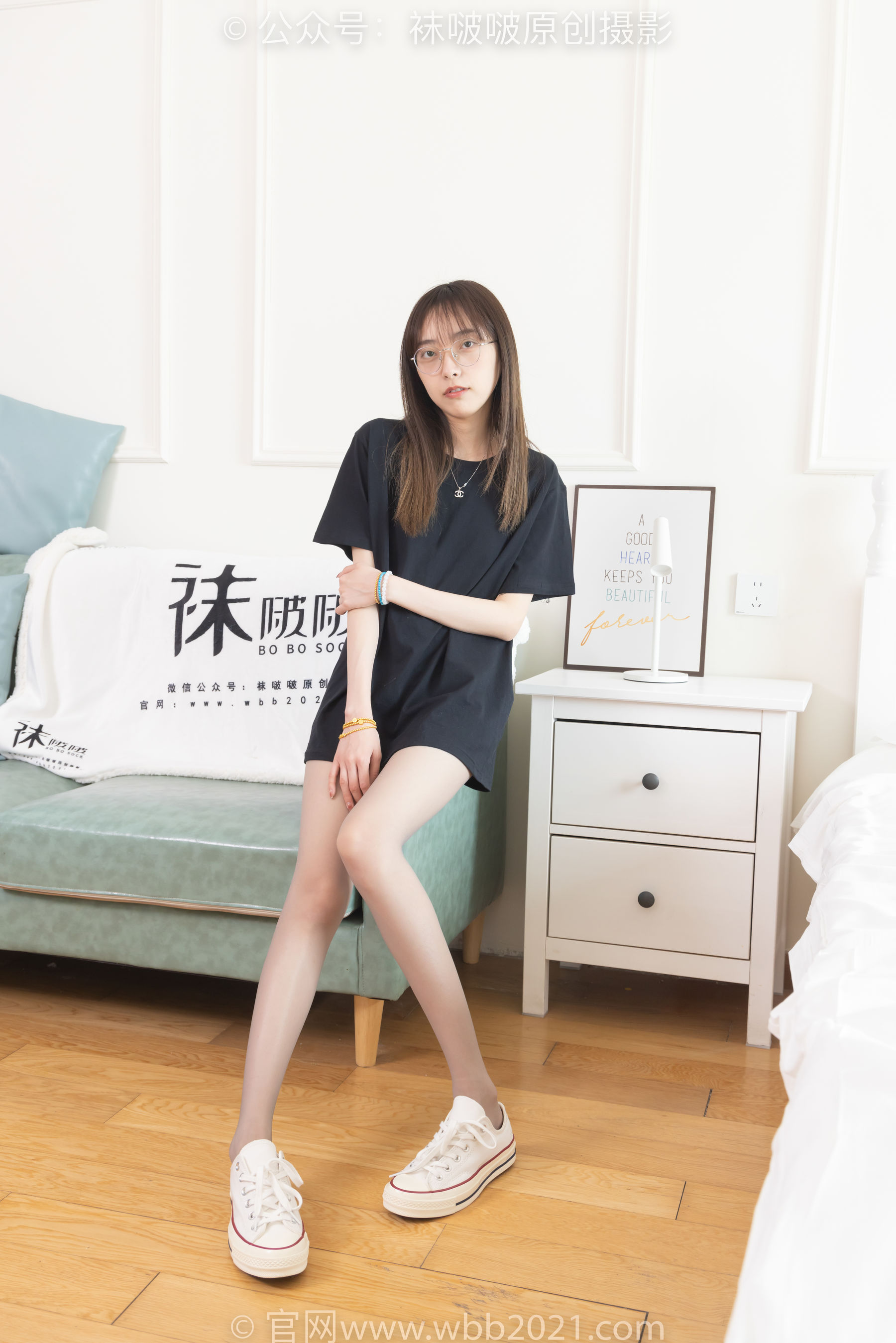 BoBoSocks袜啵啵 No.379 稚予 -板鞋、灰丝_第1张