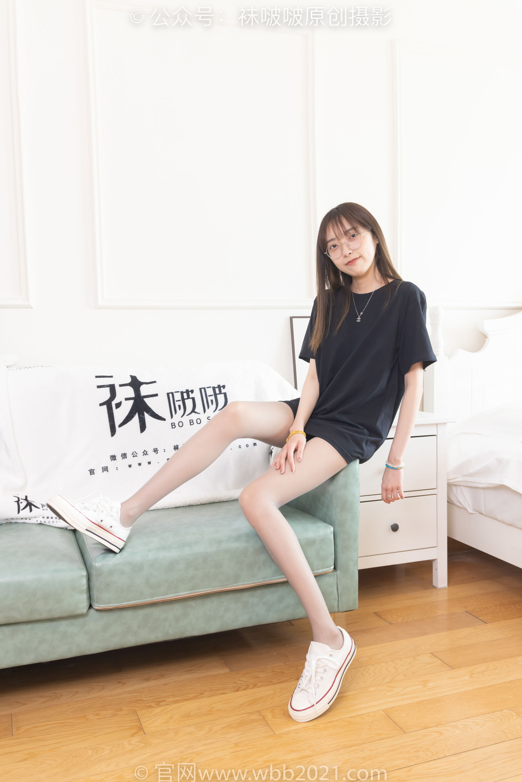 BoBoSocks袜啵啵 No.379 稚予 -板鞋、灰丝_第2张