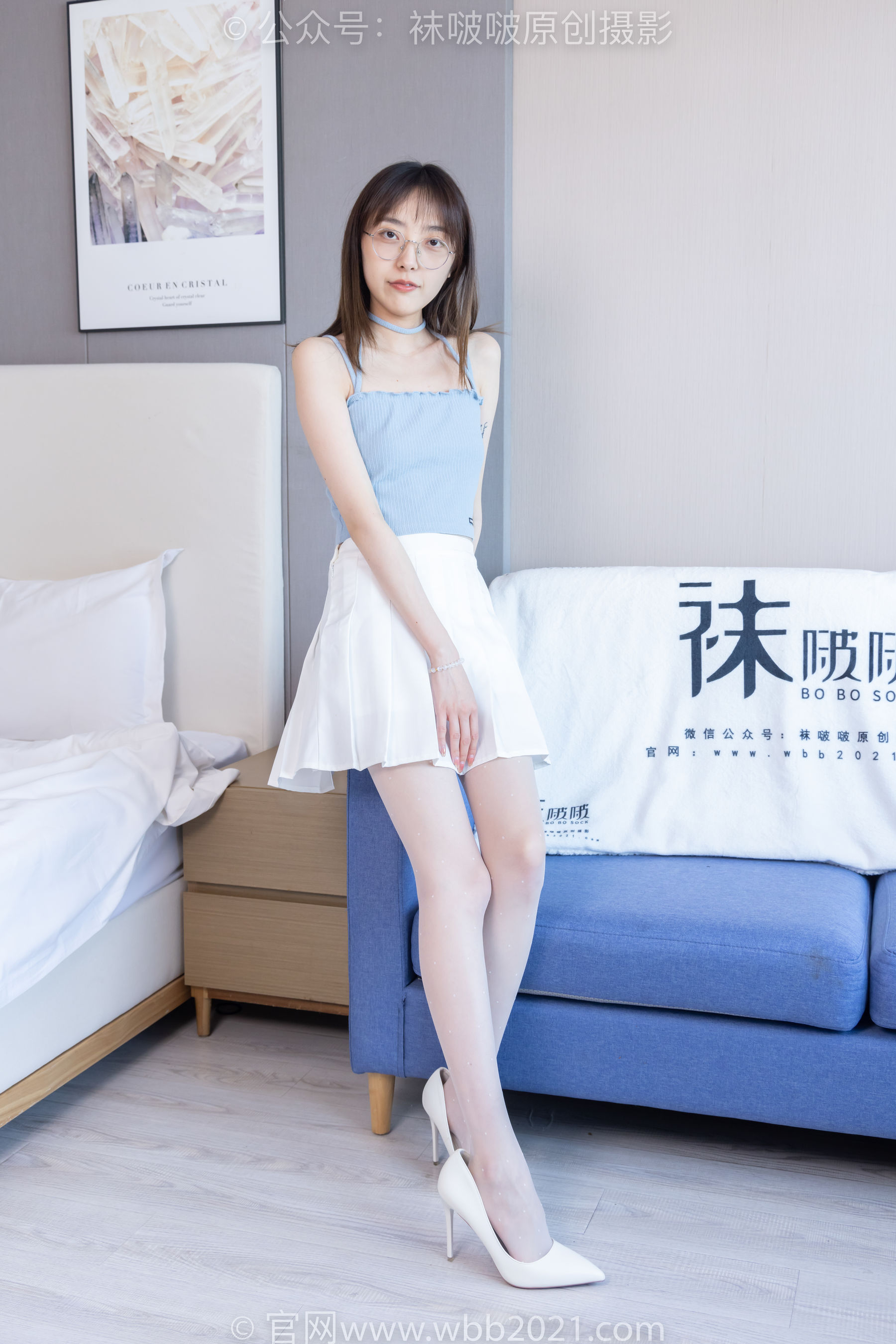 BoBoSocks袜啵啵 No.403 稚予 -高跟鞋、板鞋、波点黑丝、波点白丝_第2张