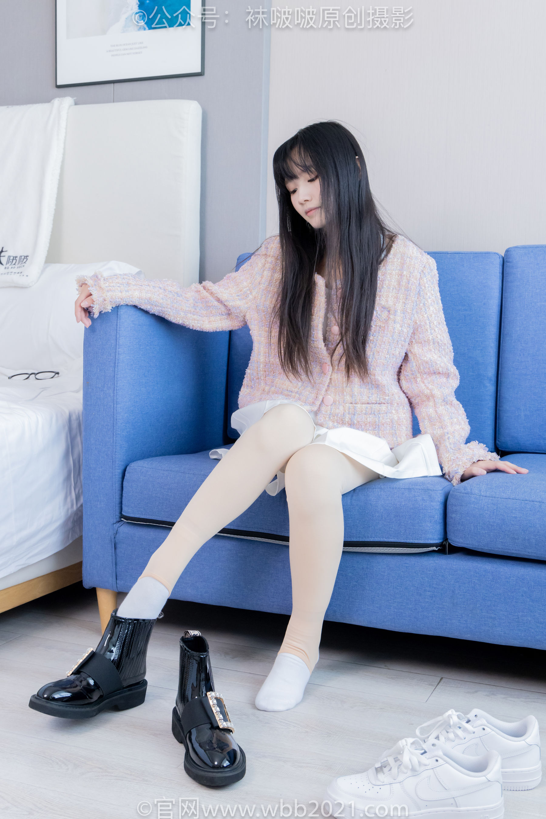 BoBoSocks袜啵啵 No.438 甜甜圈 -皮鞋、板鞋、白棉袜、黑色踩脚袜_第1张