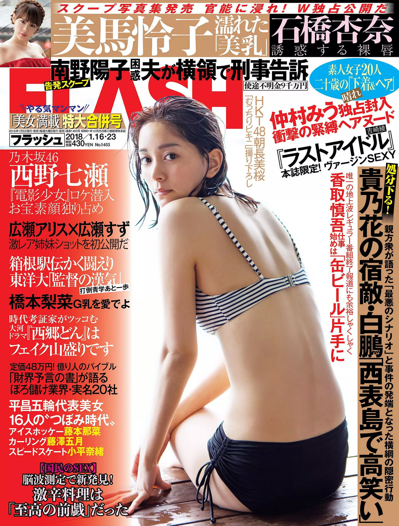 [FLASH] 2018.01.16-23 石橋杏奈 広瀬アリス 広瀬すず 美馬怜子 吉崎綾 西野七瀬 橋本梨菜 朝長美桜 仲村みう_第1张