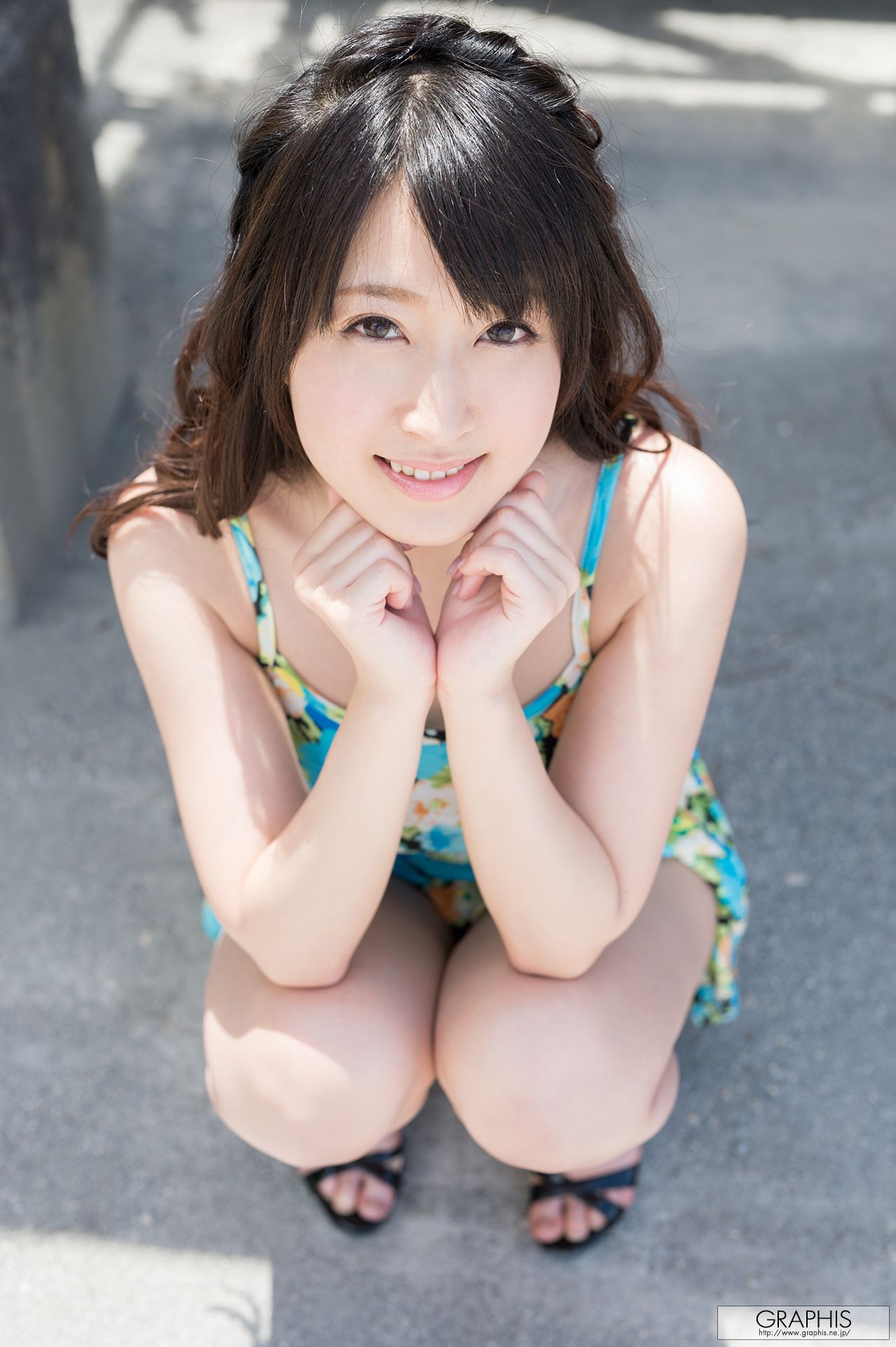 美里有纱《Blue & Green》 [Graphis] Gals_第3张