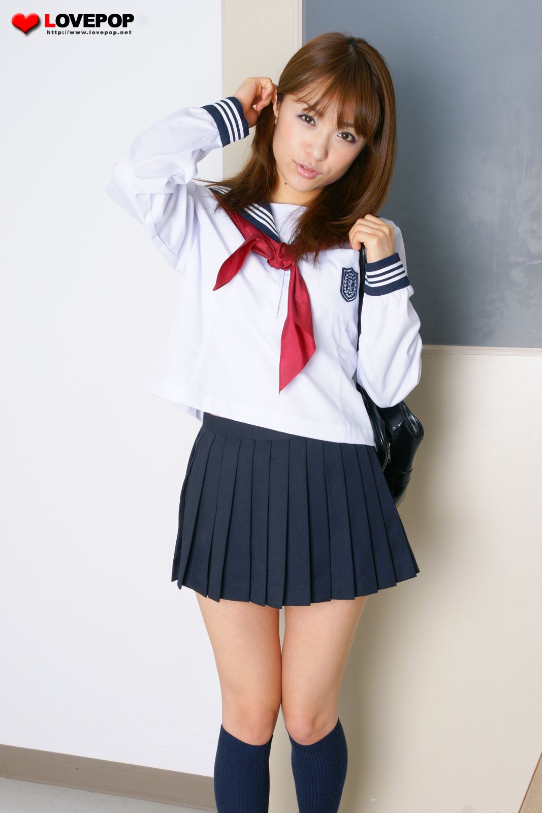 Mihiro Taniguchi 朝美穗香 Otakara 校服 001 [LovePop]_第4张