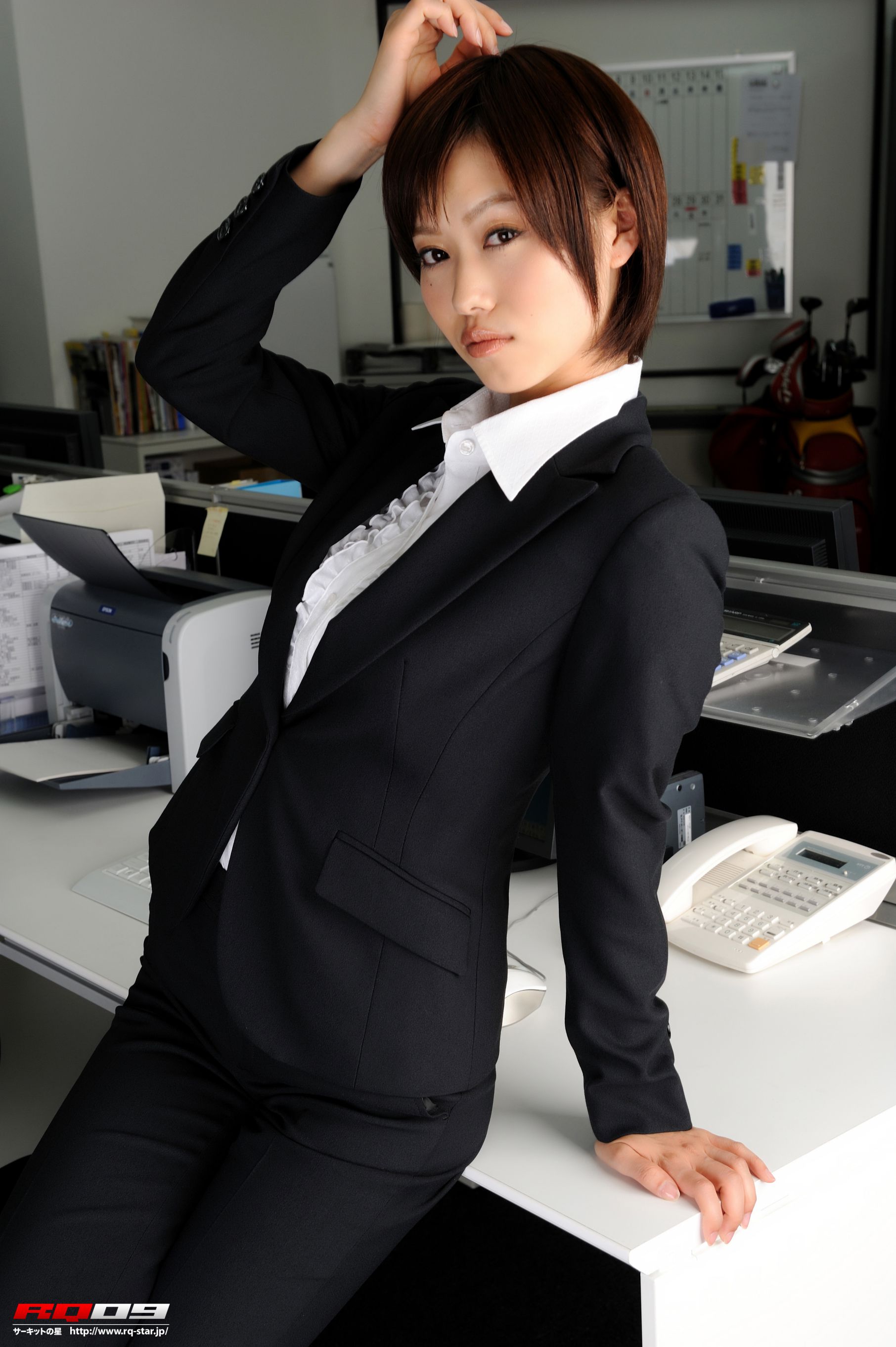 [RQ-STAR写真集] NO.00155 藤村えみり/藤村枝美里 Recruit Style 办公室美女系列_第3张