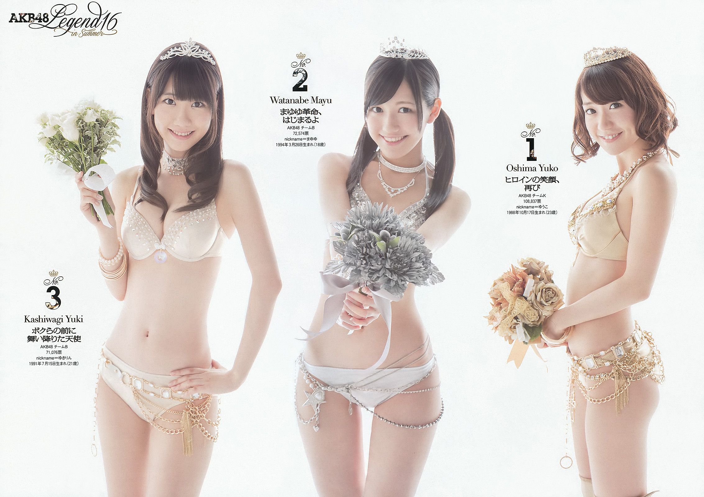 AKB48 篠崎愛 田代さやか 宫﨑宣子 [Weekly Playboy] 2012年No.34-35 写真杂志_第3张