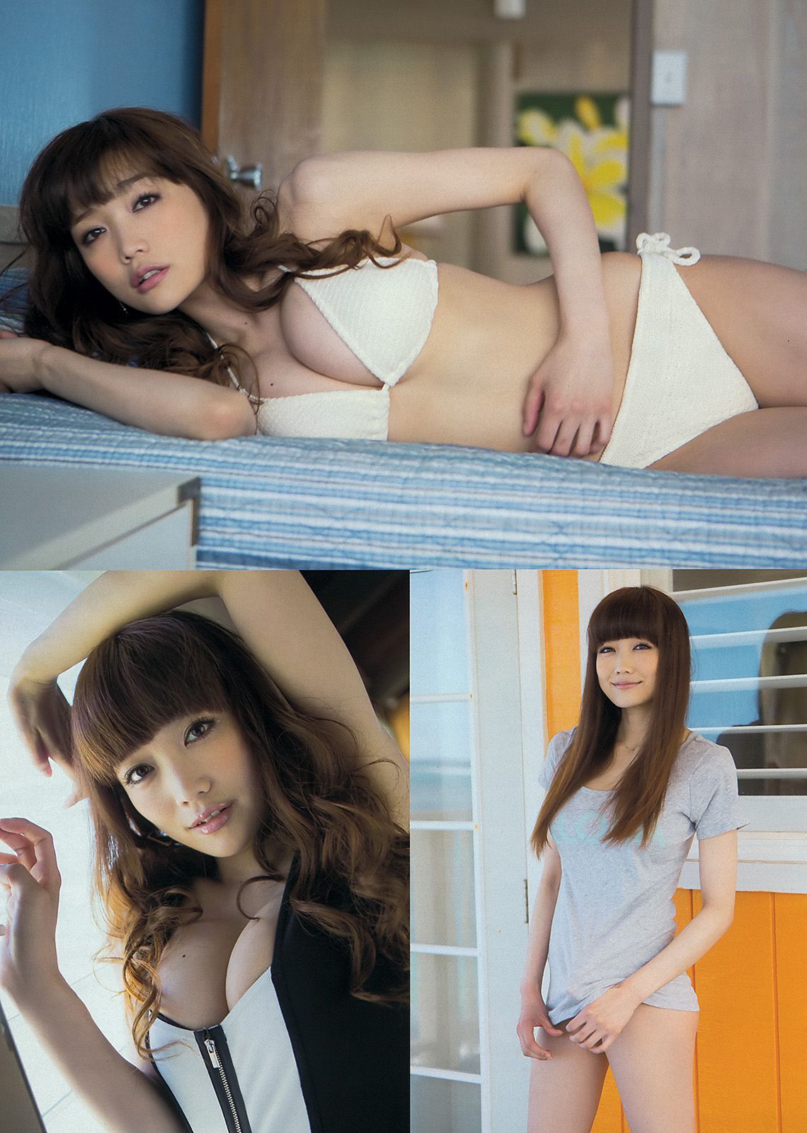 佐藤江梨子 倉持明日香 木﨑ゆりあ 佐々木もよこ 小野恵令奈 原幹恵 小原春香 [Weekly Playboy] 2013年No.21 写真杂志_第4张