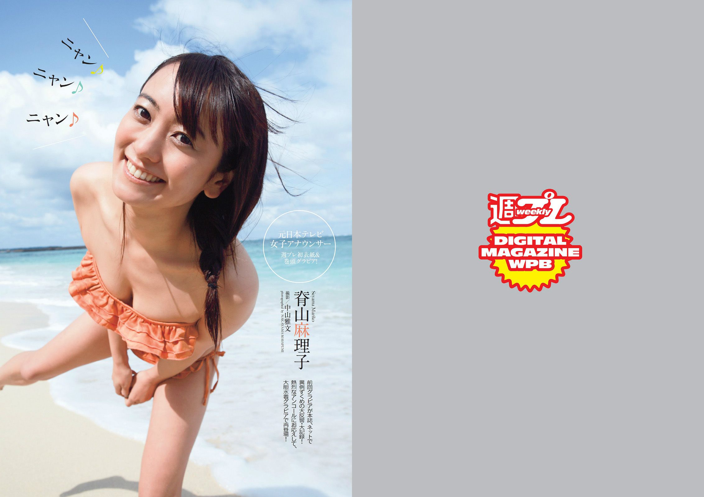 脊山麻理子 木﨑ゆりあ 久慈暁子 川口春奈 卯水咲流 橋本マナミ 岡田陽菜 尾島知佳 桃谷エリカ [Weekly Playboy] 2014年No.13 写真杂志_第2张