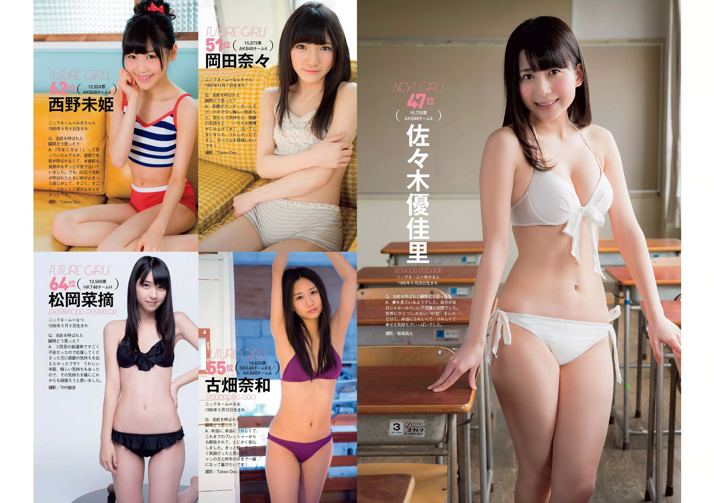 能年玲奈 おのののか 西内ひろ 橋本マナミ 小松彩夏 玉置成実 小池美由 天使もえ [Weekly Playboy] 2014年No.27 写真杂志_第5张