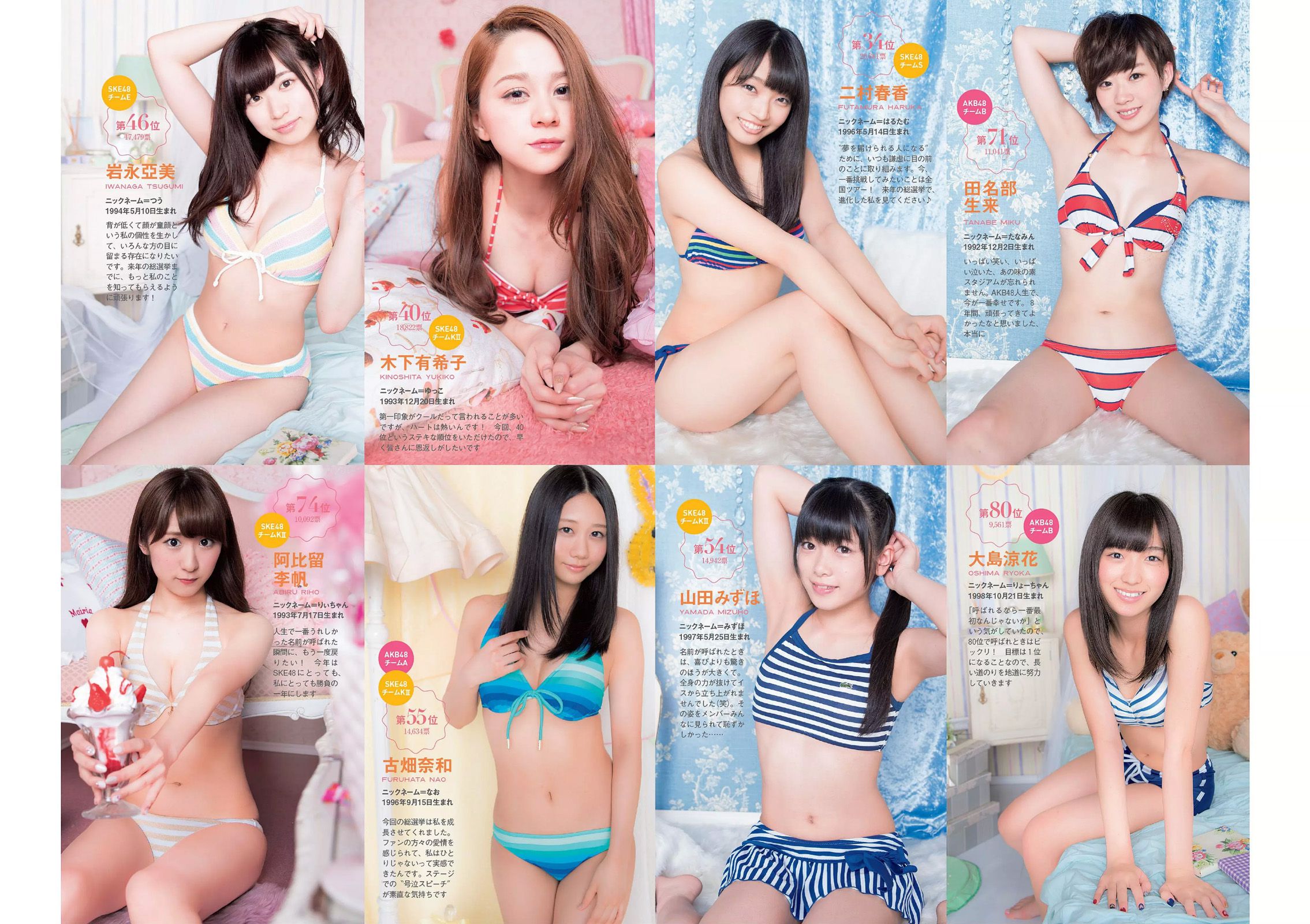 SKE48 相楽樹 吉岡里帆 脊山麻理子 SAKURACO 橘花凛 [Weekly Playboy] 2014年No.32 写真杂志_第4张