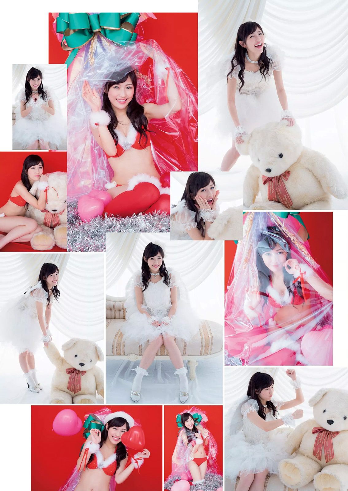 宮脇咲良 渡辺麻友 高部あい 春香クリスティーン 東京パフォーマンスドール 上間美緒 今野杏南 天木じゅん 石田晴香 鈴木咲 水希舞 [Weekly Playboy] 2014_第4张