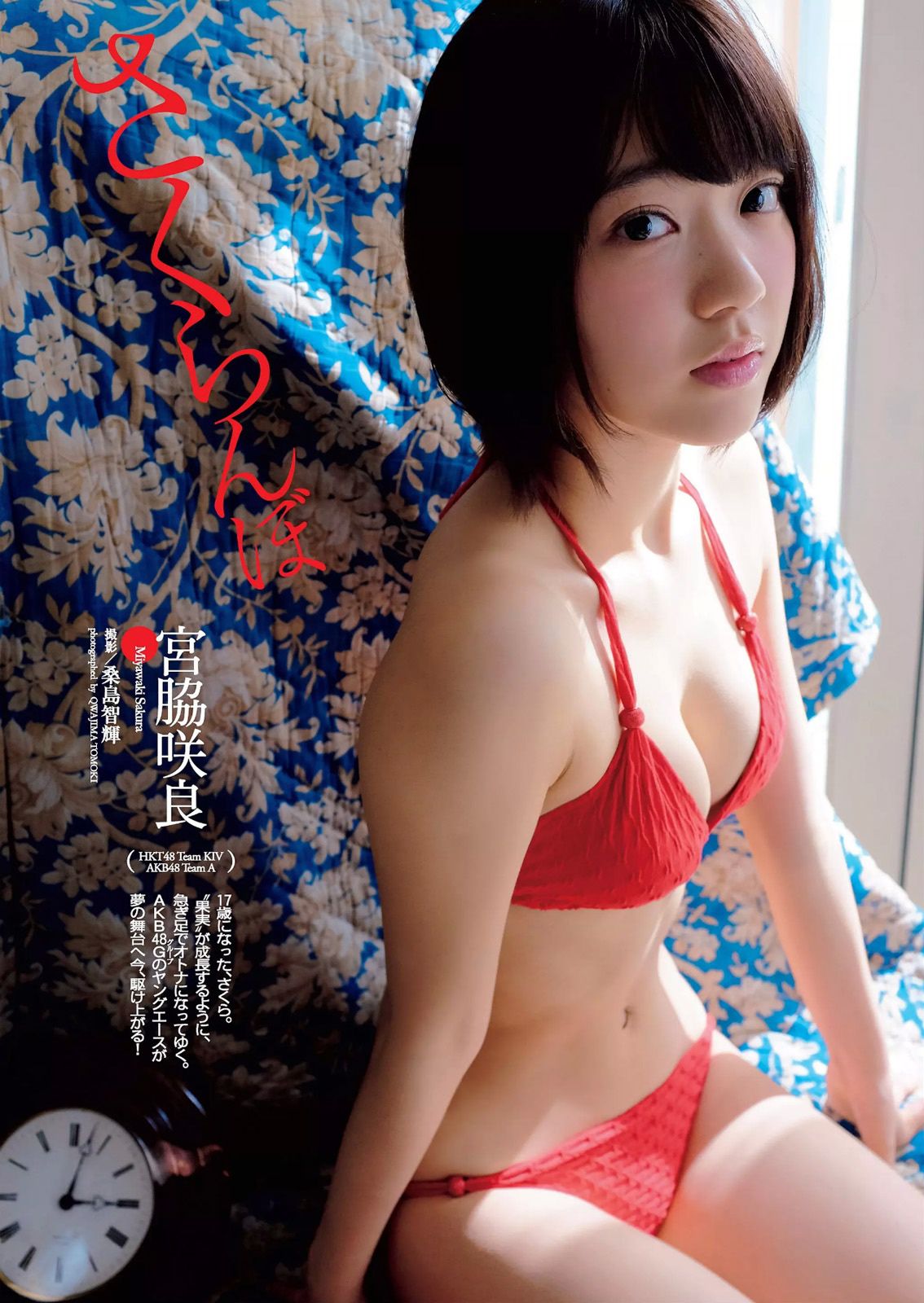 宮脇咲良 熊乃あい 柳ゆり菜 小間千代 英里子 向井地美音 SNH48 仮面女子 [Weekly Playboy] 2015年No.22 写真杂志_第2张