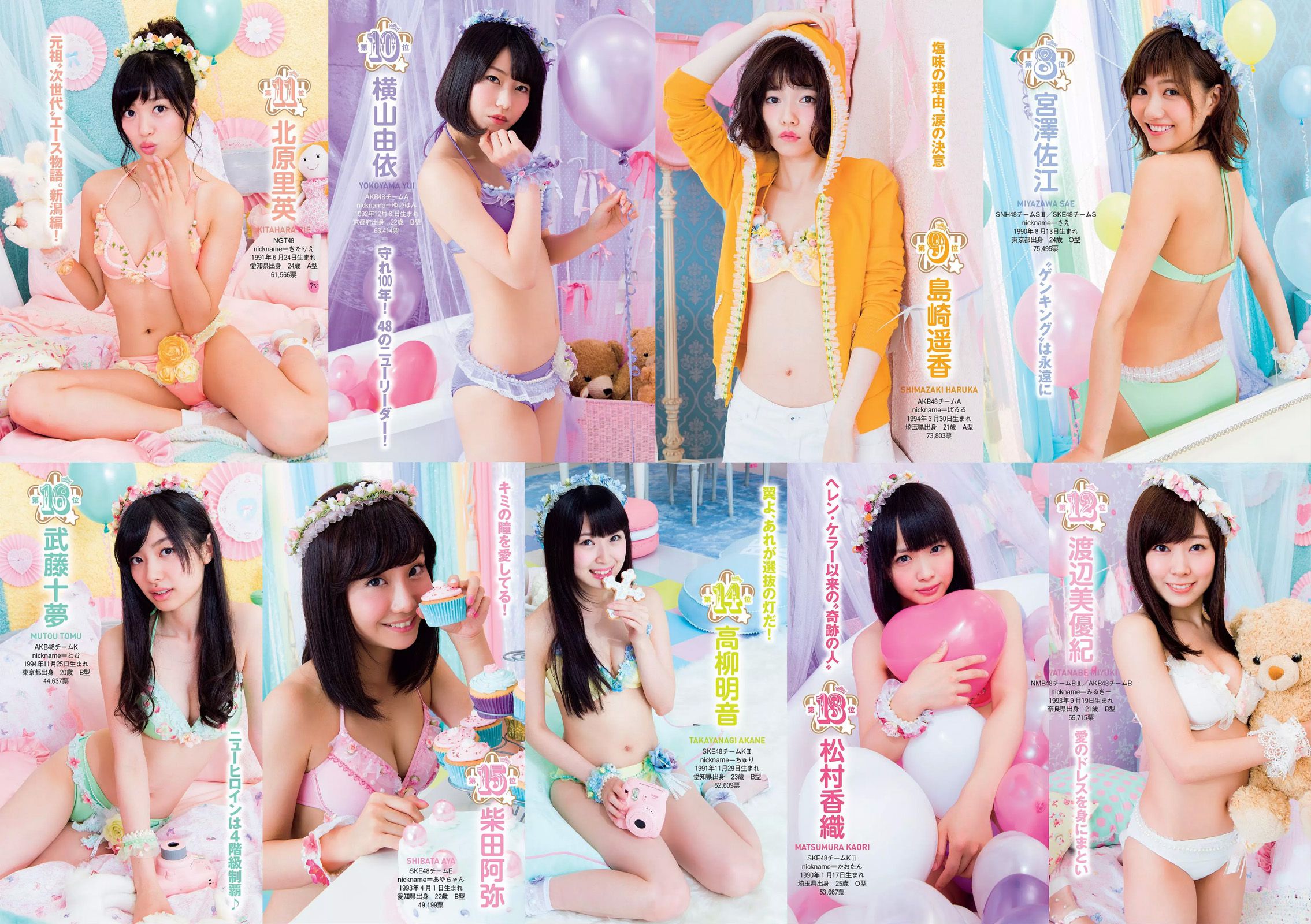 AKB48 三原勇希 松川佑依子 紗綾 岸明日香 松井玲奈 青山ひかる 寺田御子 [Weekly Playboy] 2015年No.33 写真杂志_第5张