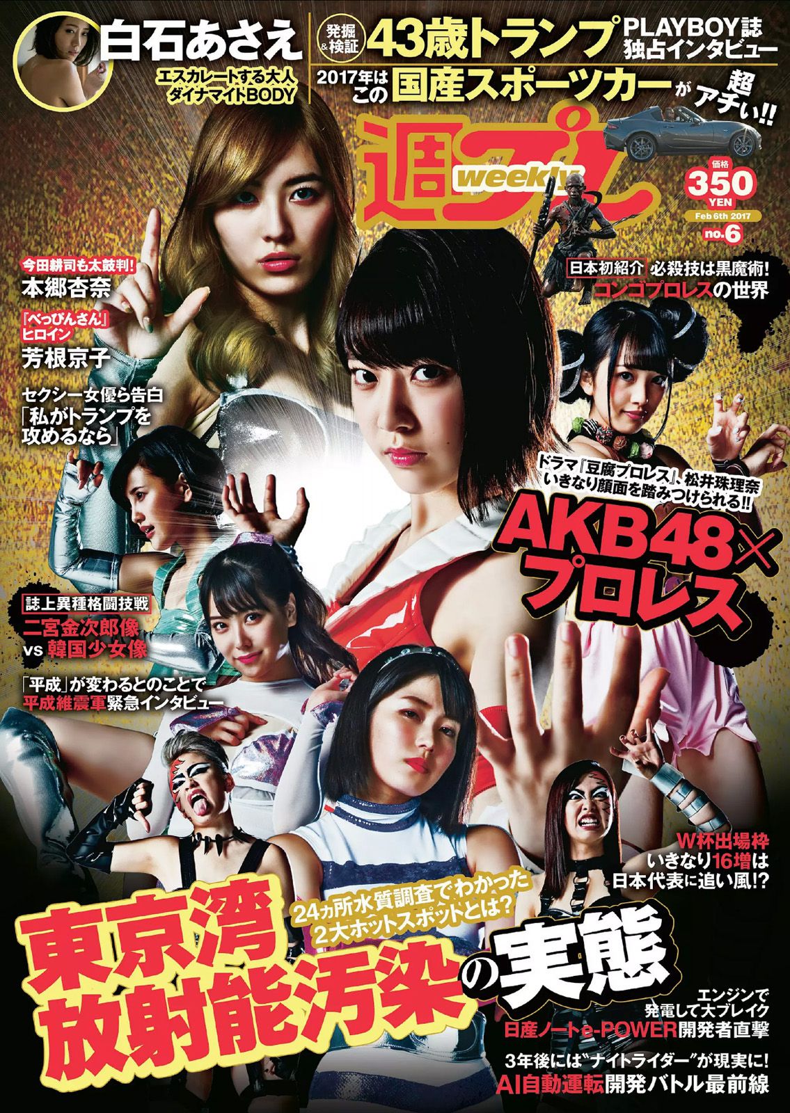 AKB48 本郷杏奈 芳根京子 白石あさえ 水谷果穂 中川知香 小日向結衣 [Weekly Playboy] 2017年No.06 写真杂志_第1张