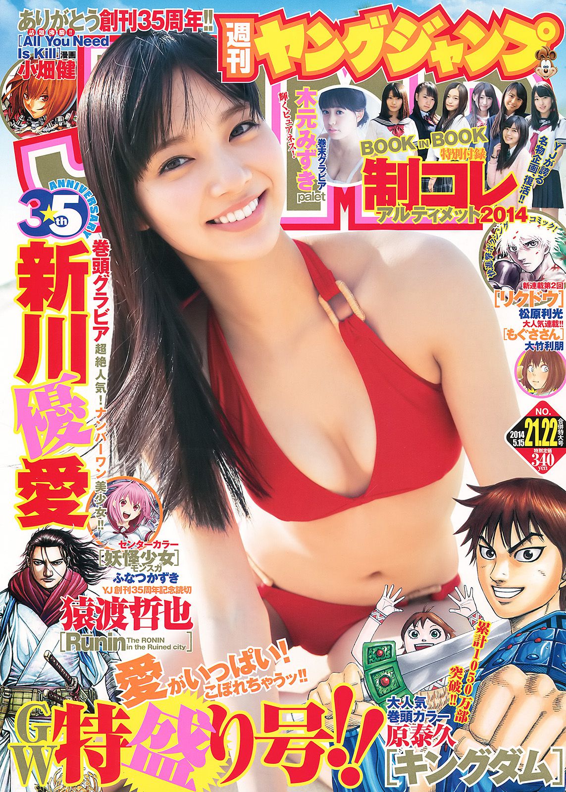 新川優愛 木元みずき 制コレ アルティメット2014 [Weekly Young Jump] 2014年No.21-22写真杂志_第1张