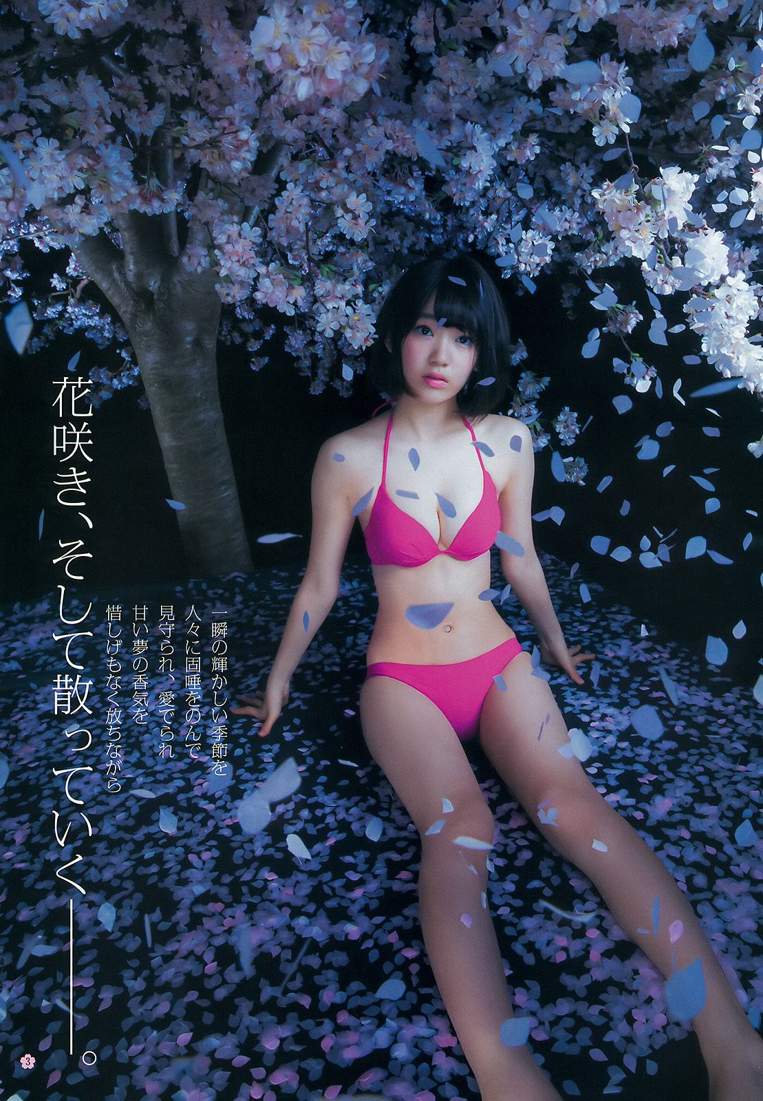 宮脇咲良《春こそ本気で大満開！　16ページさくら祭り！》 [Weekly Young Jump] 2015年No.18 写真杂志_第4张