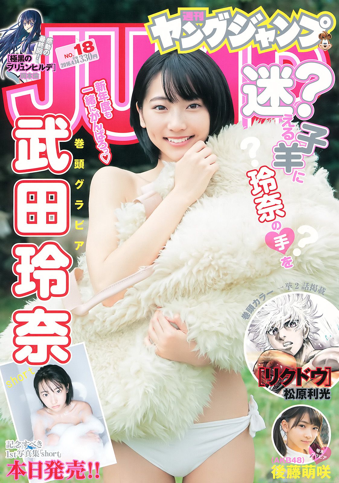 武田玲奈 後藤萌咲 [Weekly Young Jump] 2016年No.18 写真杂志_第1张