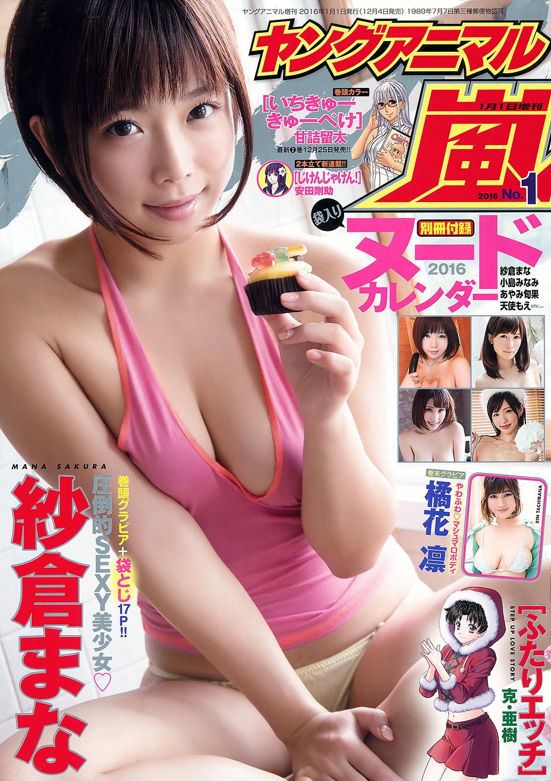 紗倉まな 橘花凛 [Young Animal Arashi 岚特刊] No.01 2016年 写真杂志_第1张