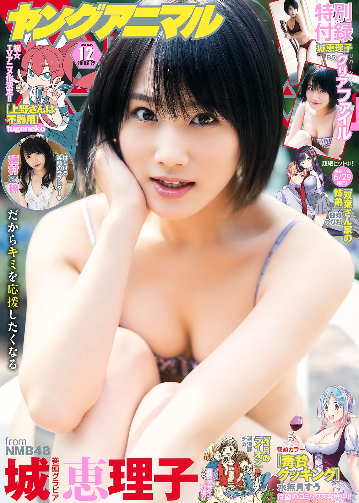 城恵理子 植村梓 [Young Animal] 2018年No.12 写真杂志_第1张