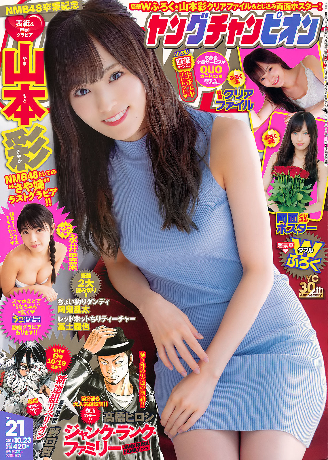 [Young Champion] 2018年No.21 山本彩 永井里菜_第1张