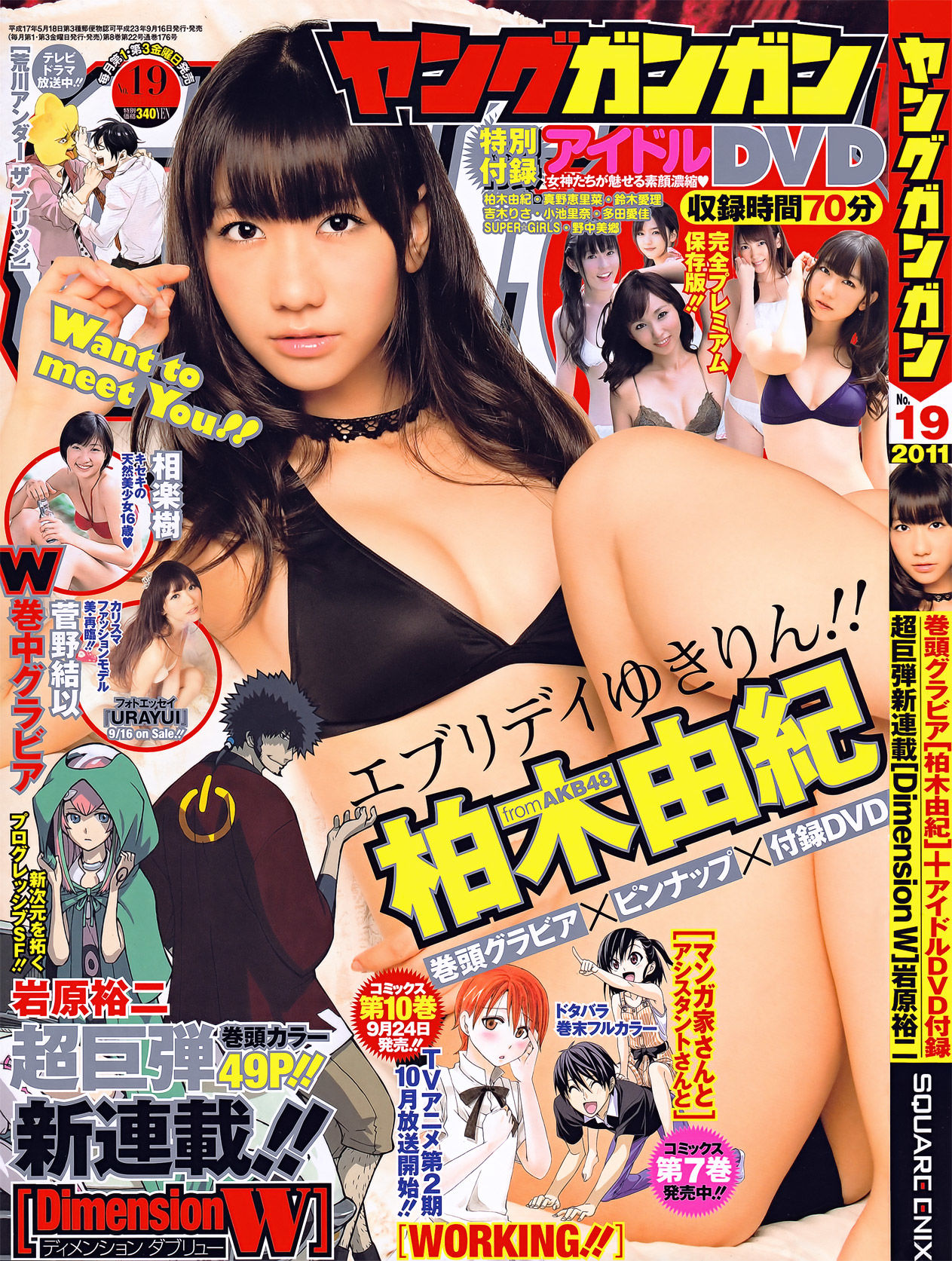 [Young Gangan] 2011年No.19 柏木由紀 菅野結以 相楽樹_第1张