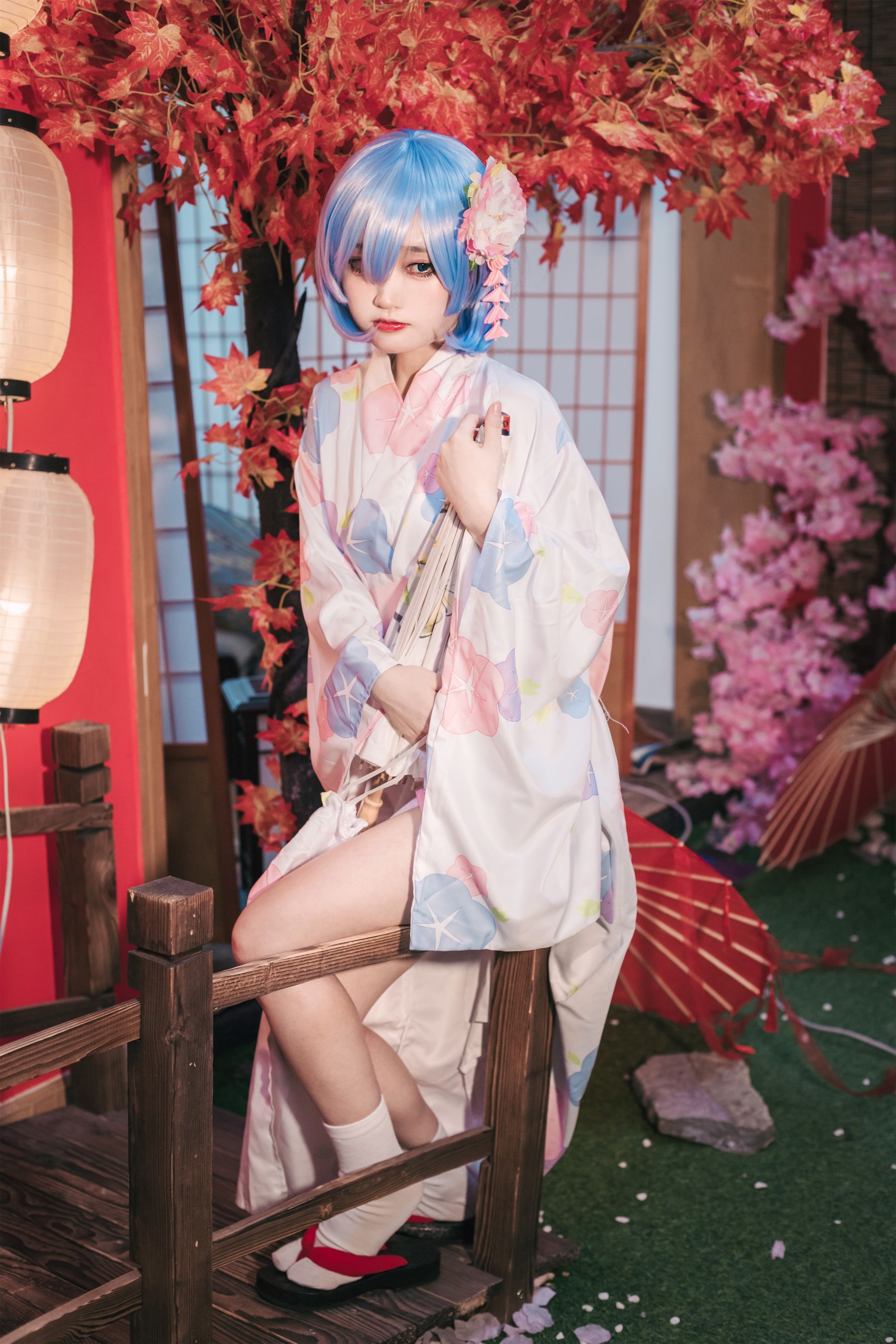 神沢永莉 – 蕾姆和风 [47P]