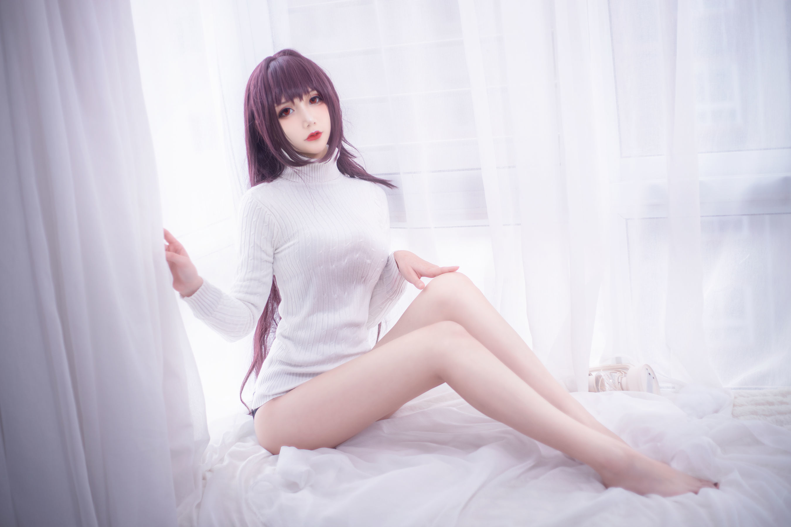 COS妹子仙九Airi – 斯卡哈毛衣 [21P]