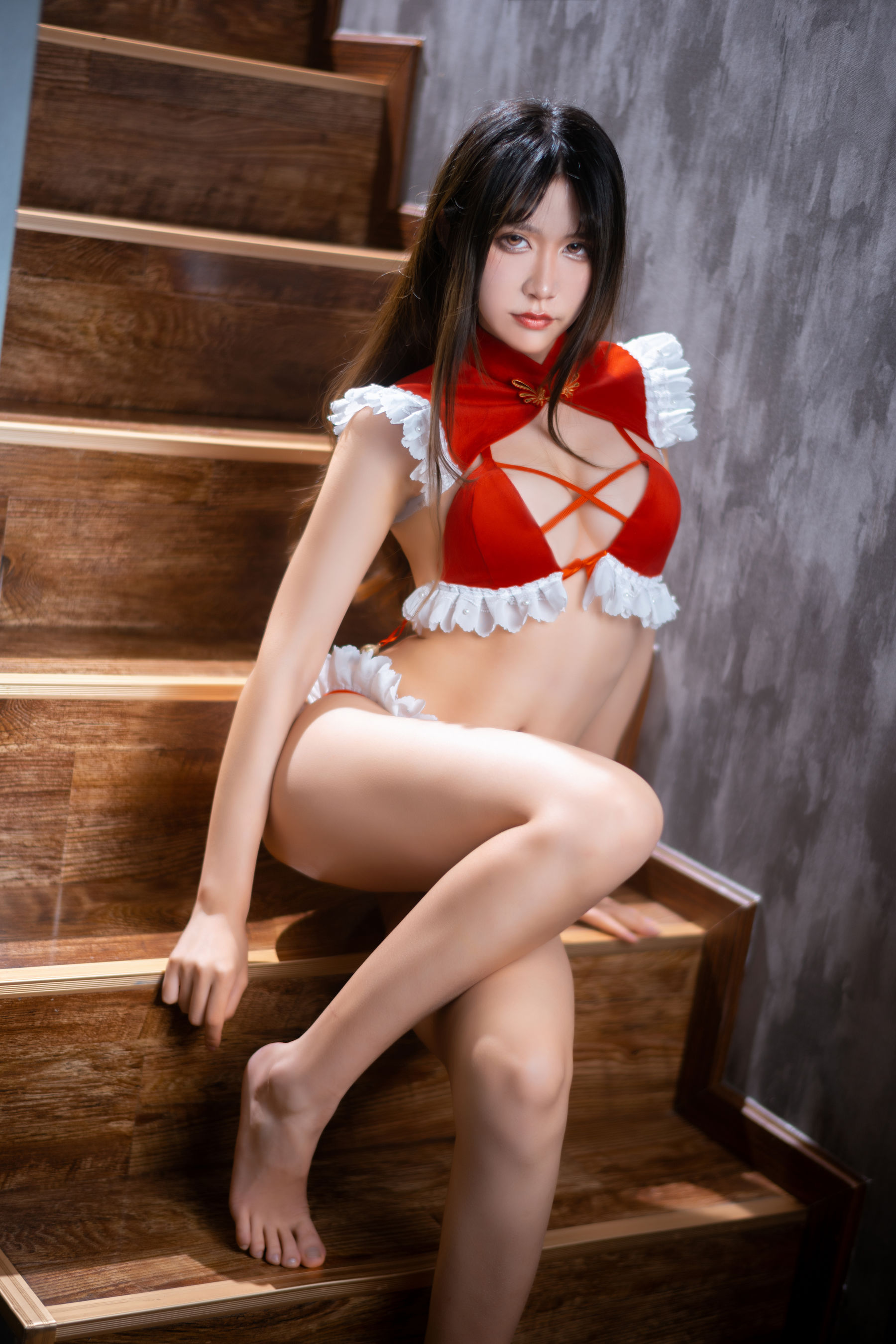 动漫博主阮邑_Fairy – 大象 红色 [30P]