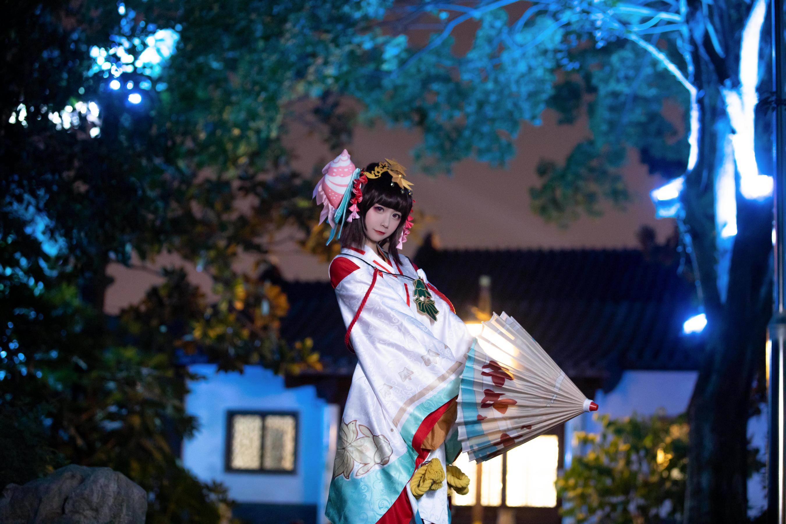 [Cosplay写真] 动漫博主弦音sic – 阴阳师 神乐 [15P]