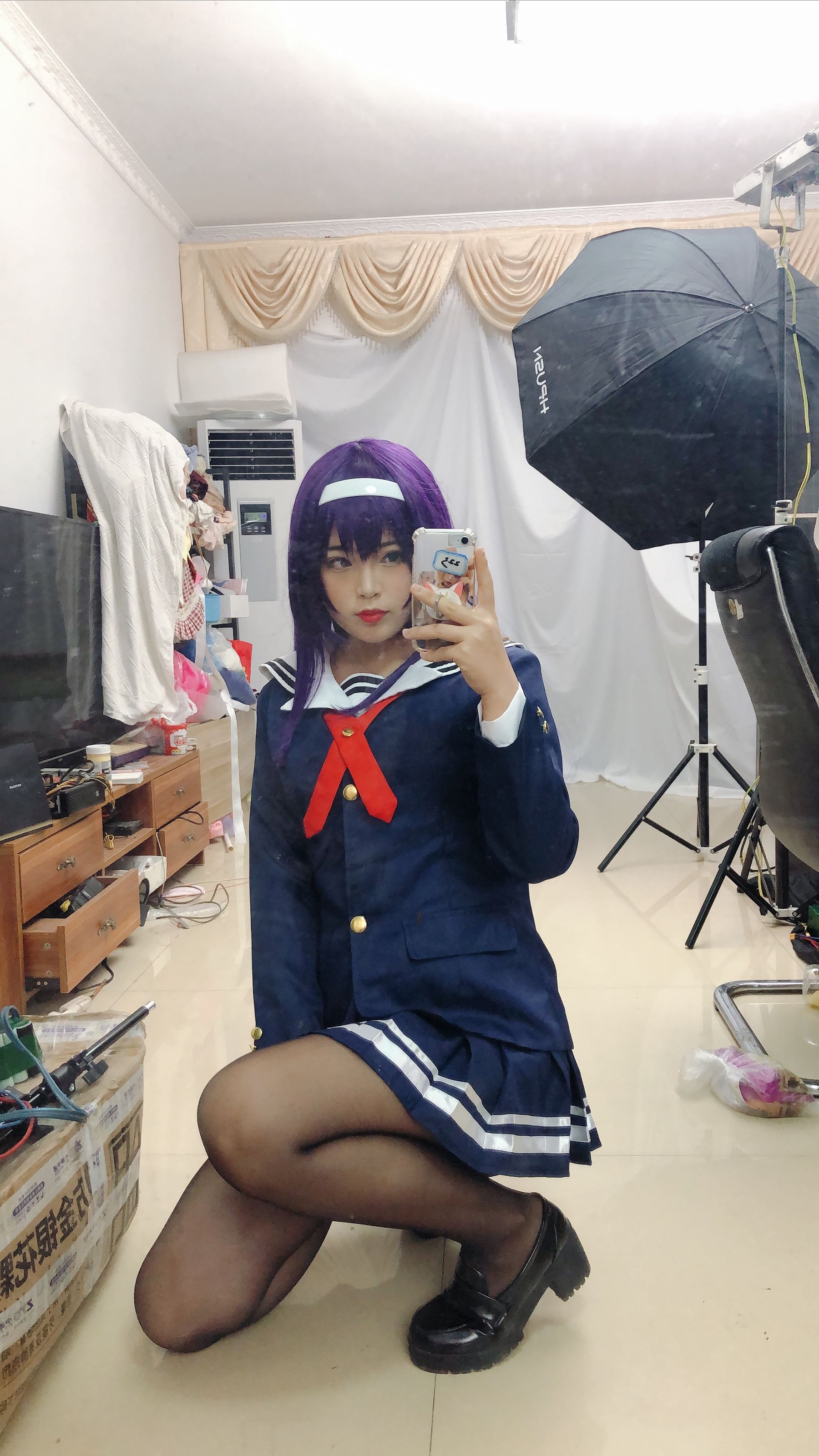 [Cosplay写真] 萌系小姐姐-白烨- – 学姐校服 [26P]